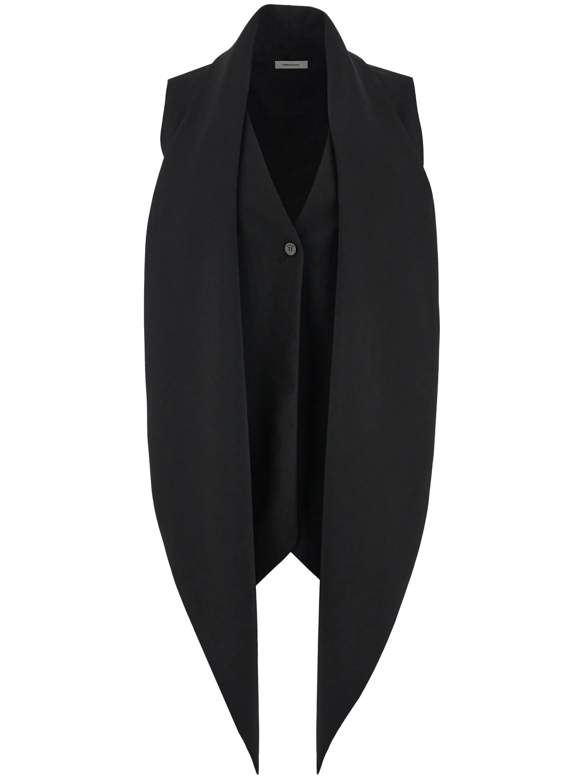 sash-detail V-neck waistcoat