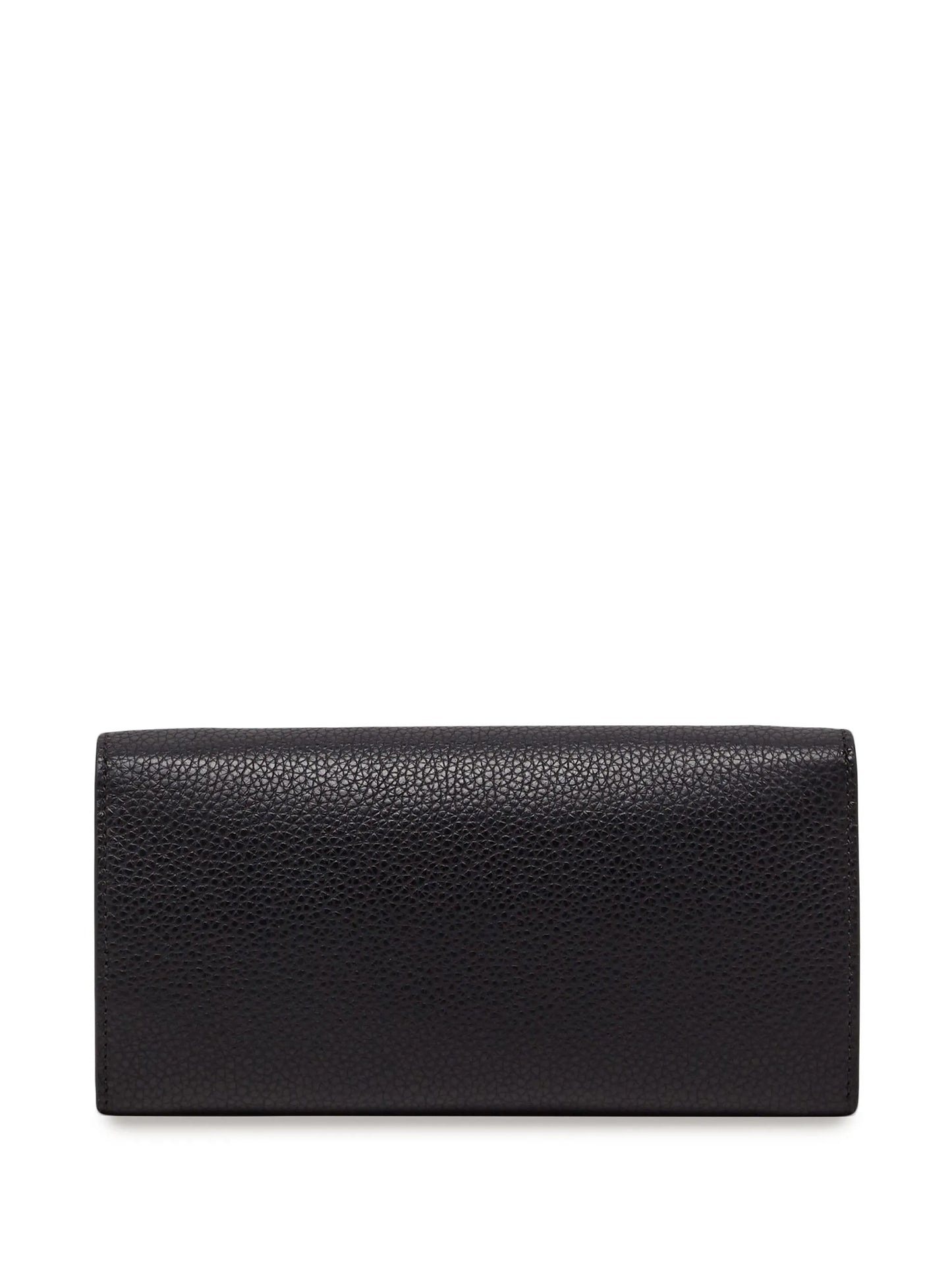 Gancini-plaque leather wallet-on-chain