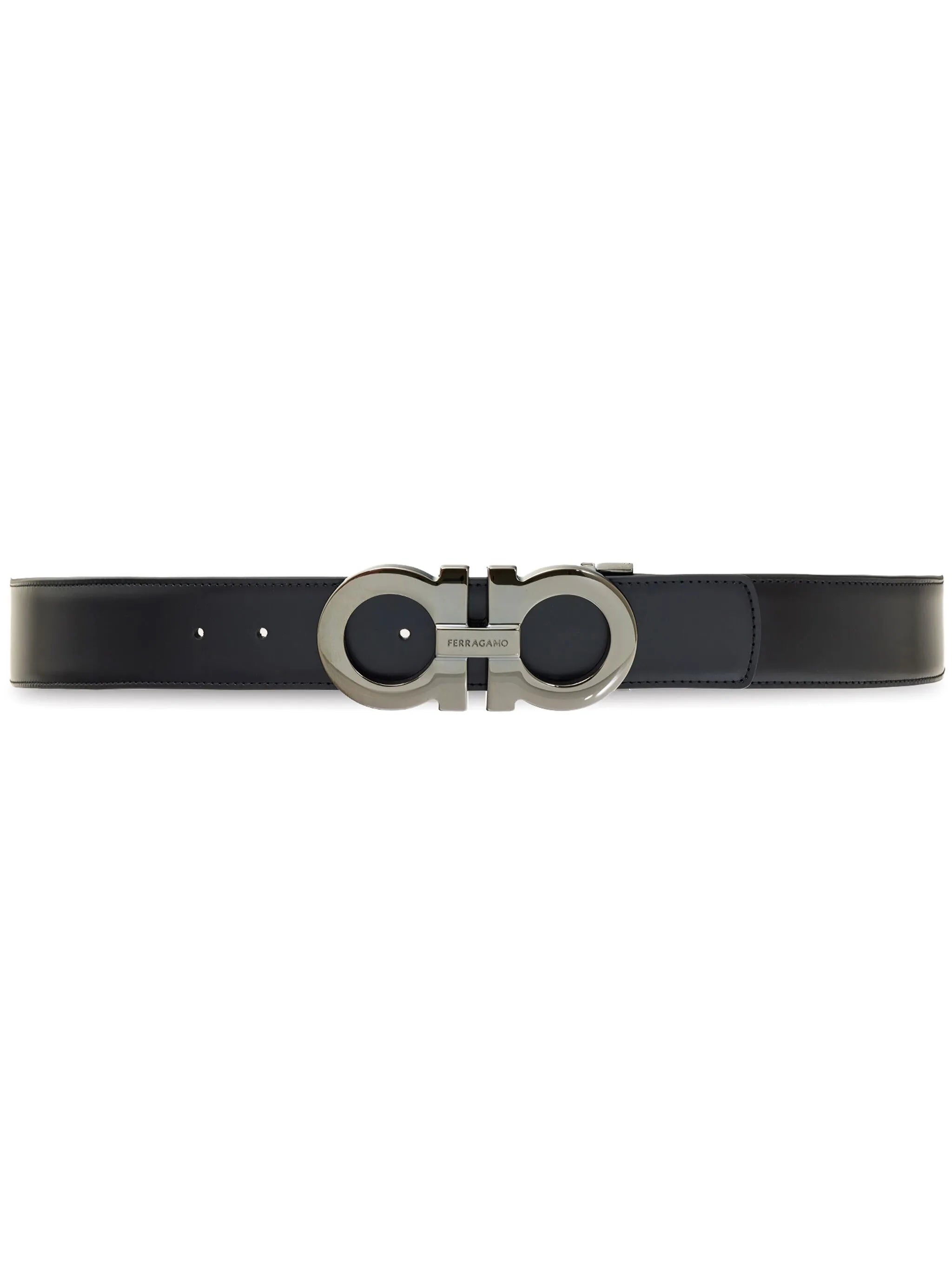 Gancini reversible leather belt