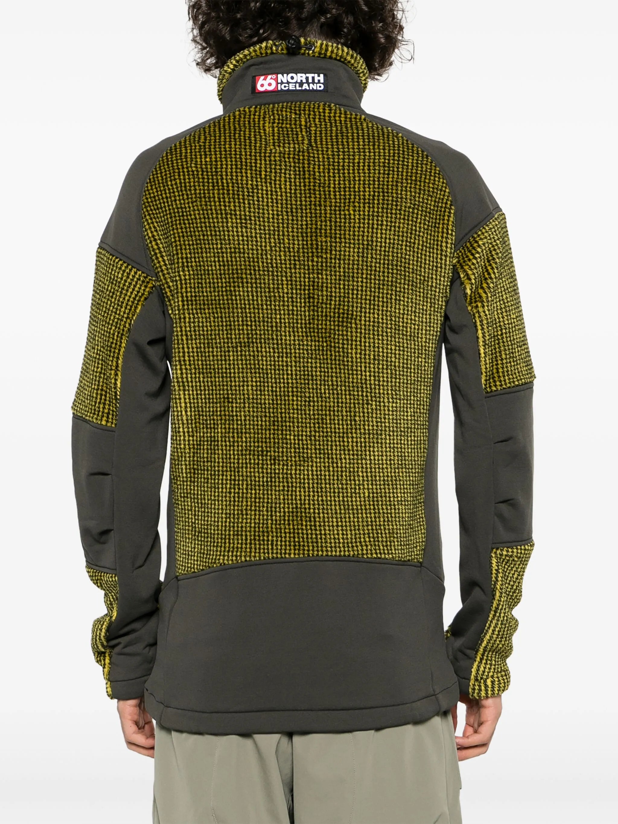 logo-patch panelled-design jacket