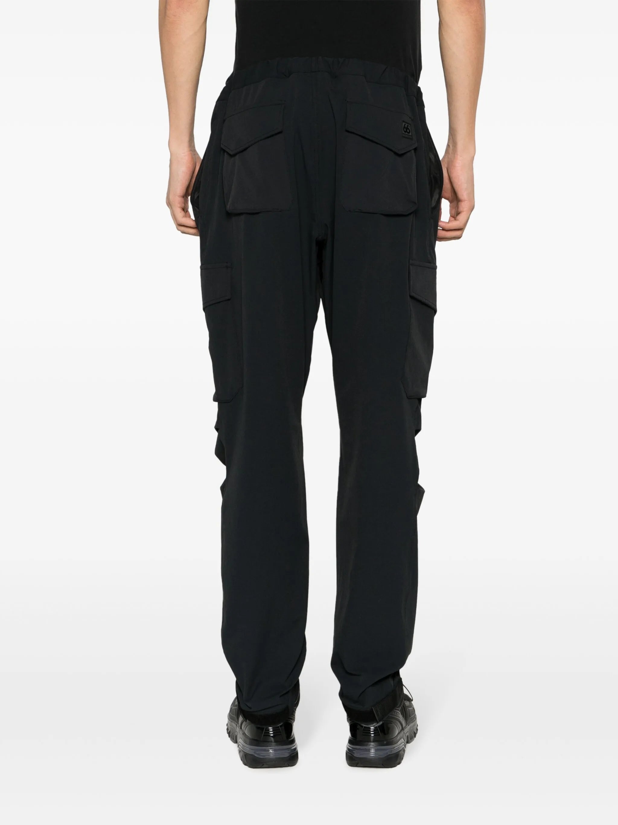 cargo-pocket buckle-fastening trousers
