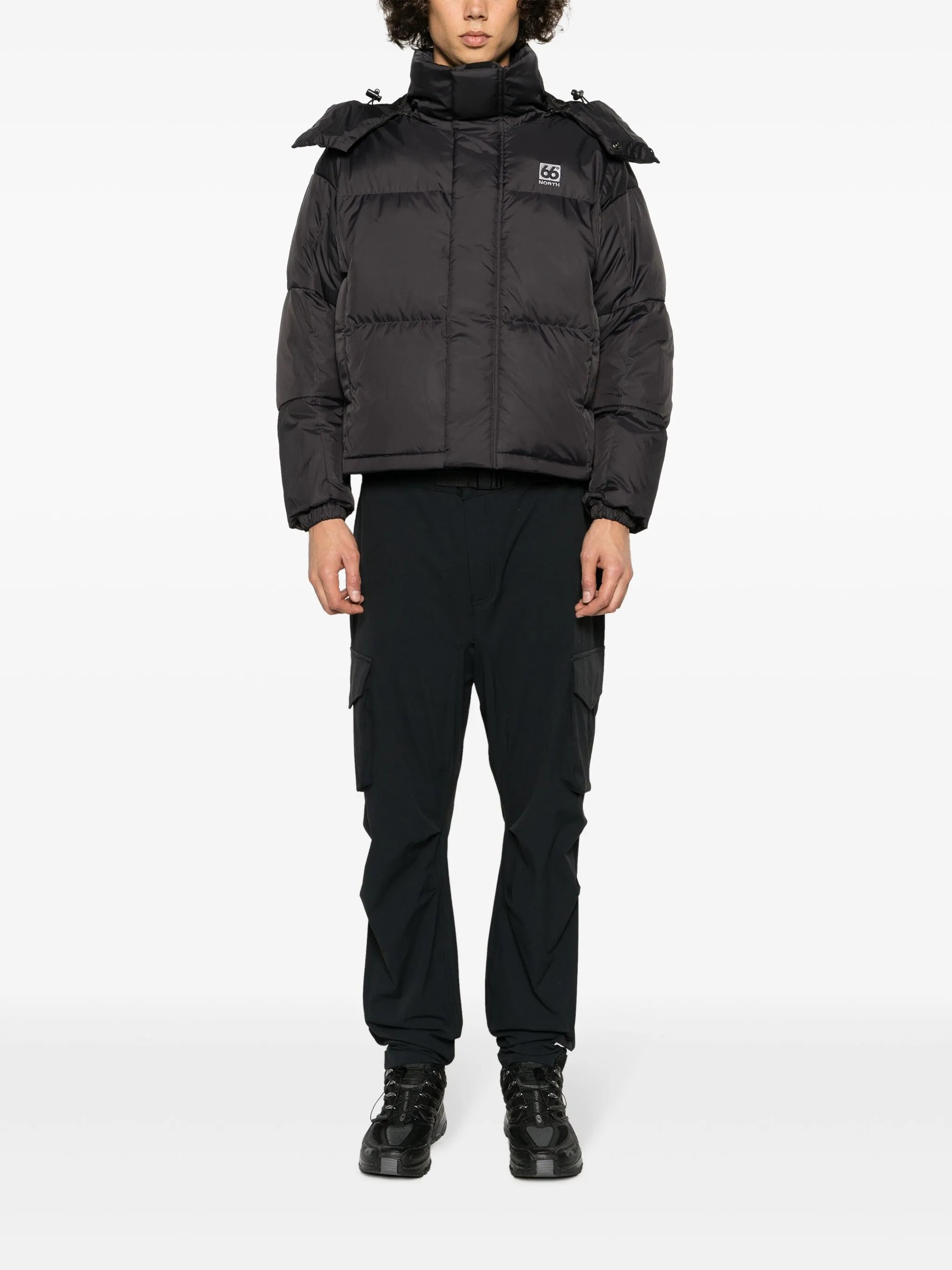 Dyngja cropped quilted down jacket