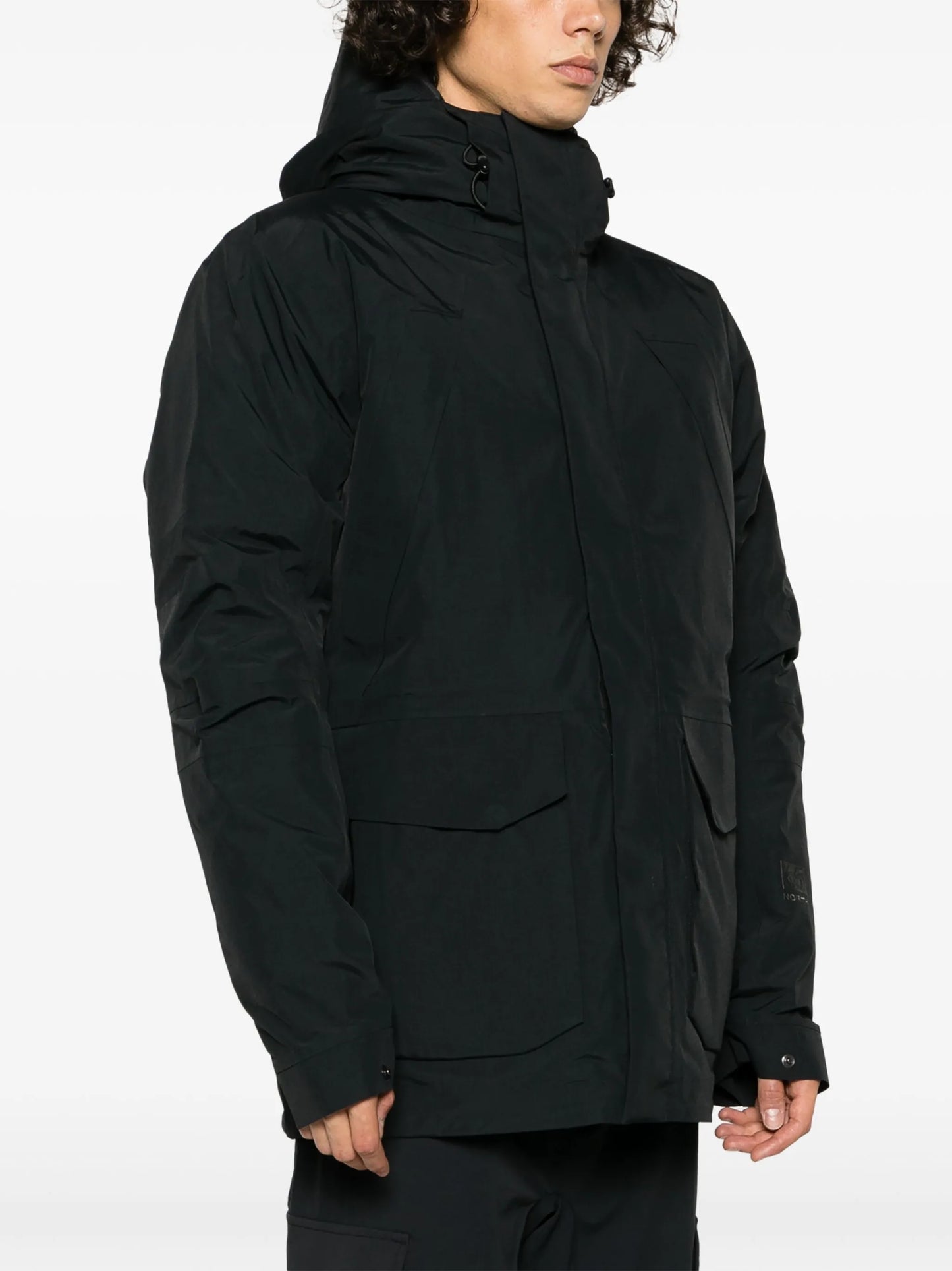 logo-patch padded-design jacket