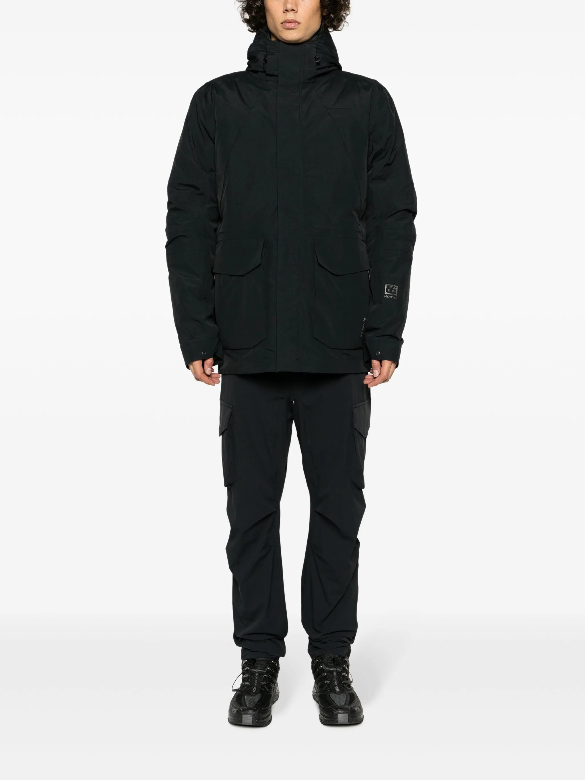 logo-patch padded-design jacket