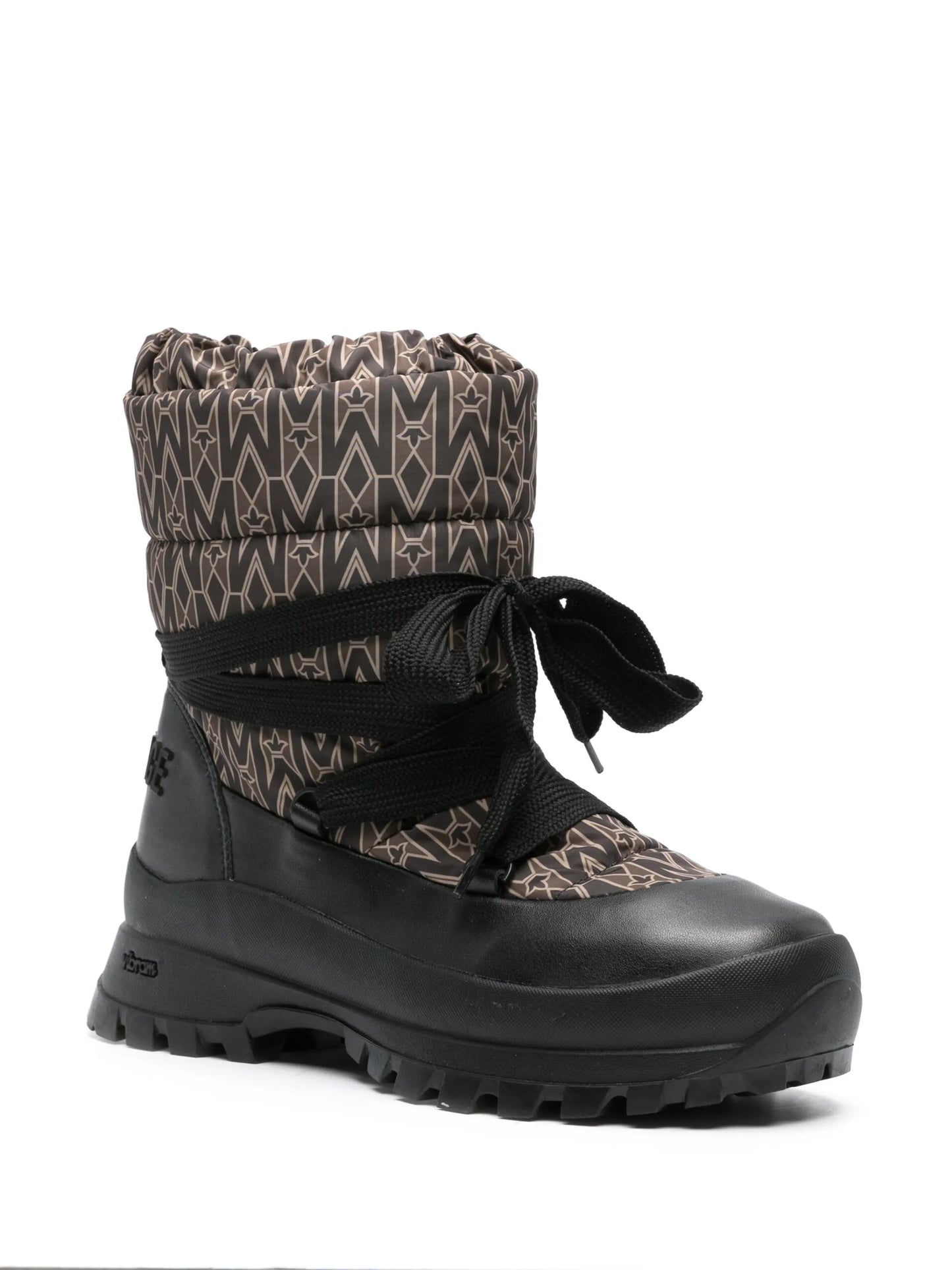 Conquer monogram-print snow boots