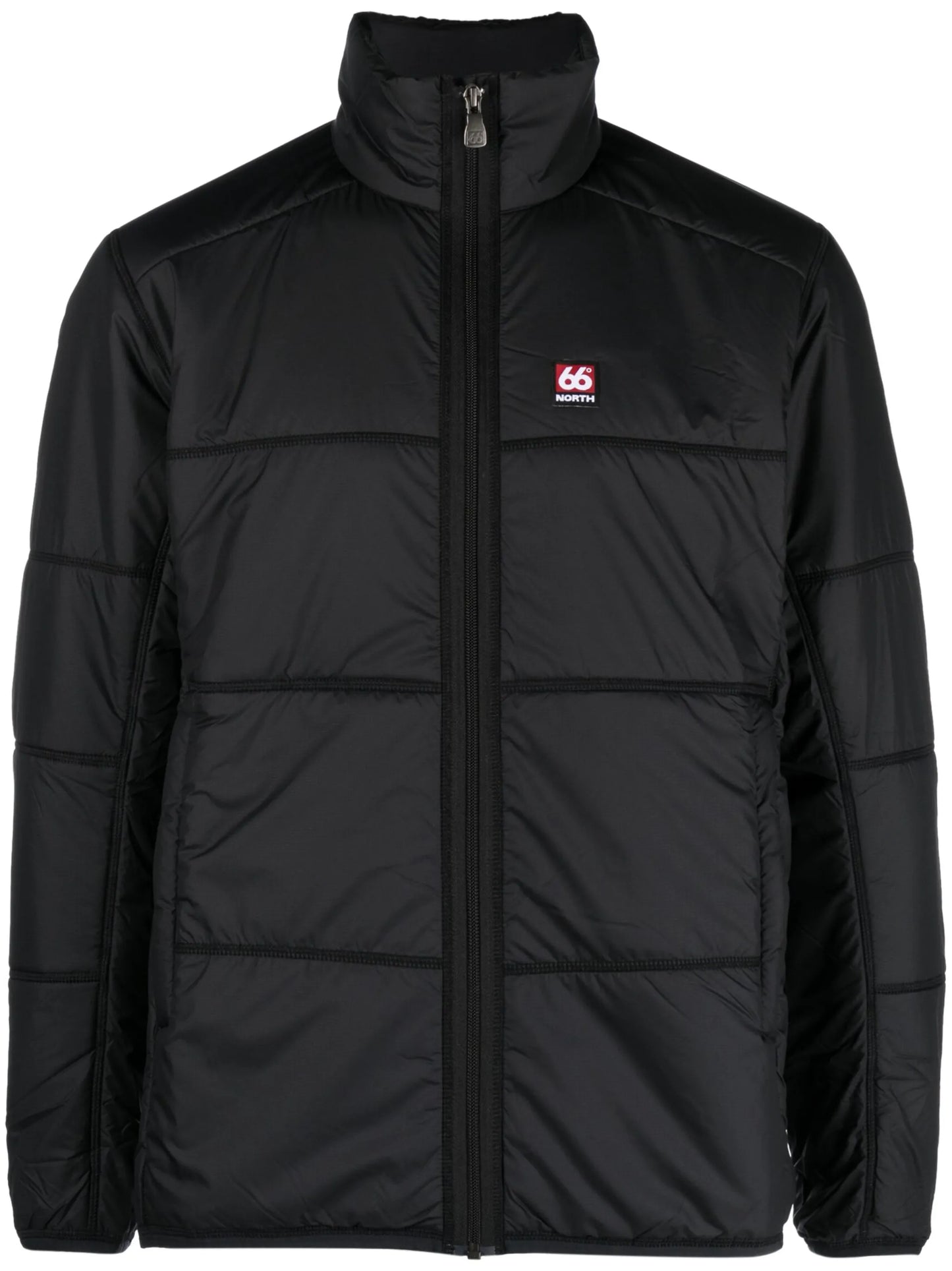 logo-patch padded-design jacket