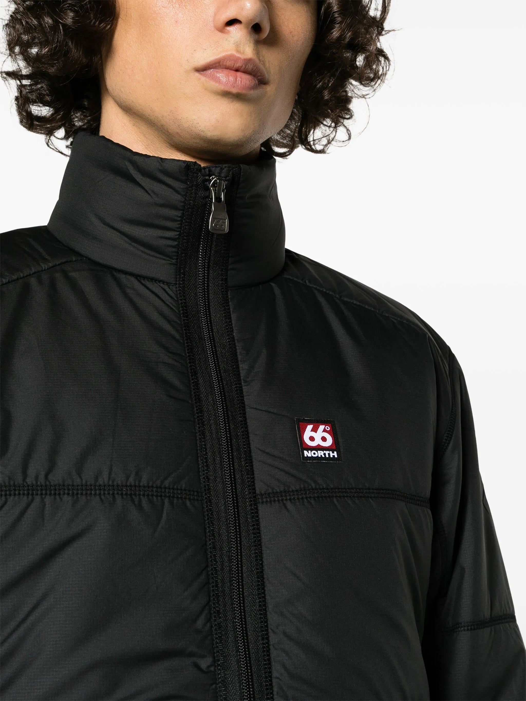 logo-patch padded-design jacket