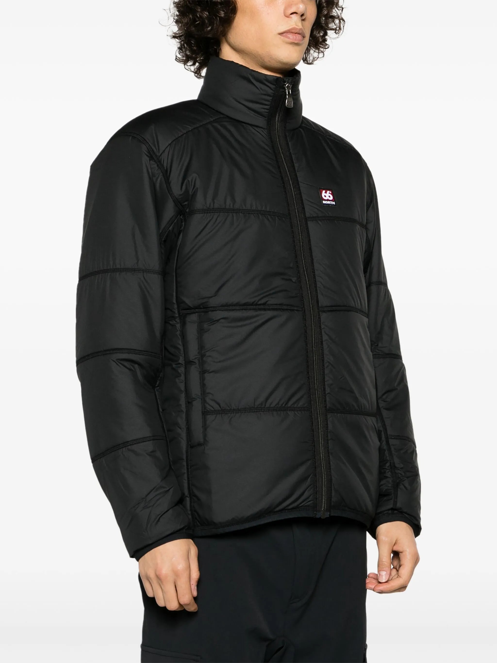 logo-patch padded-design jacket