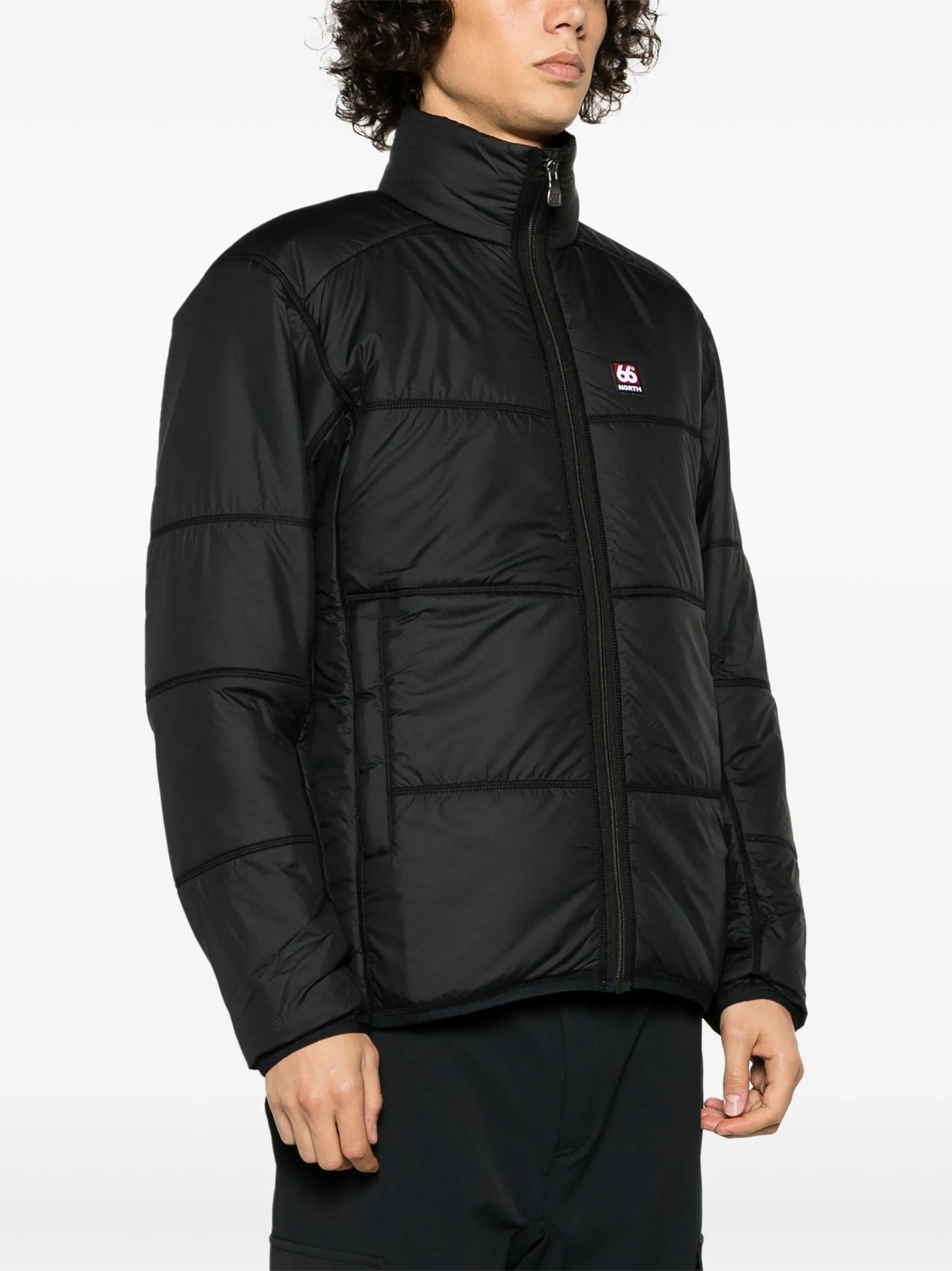 logo-patch padded-design jacket