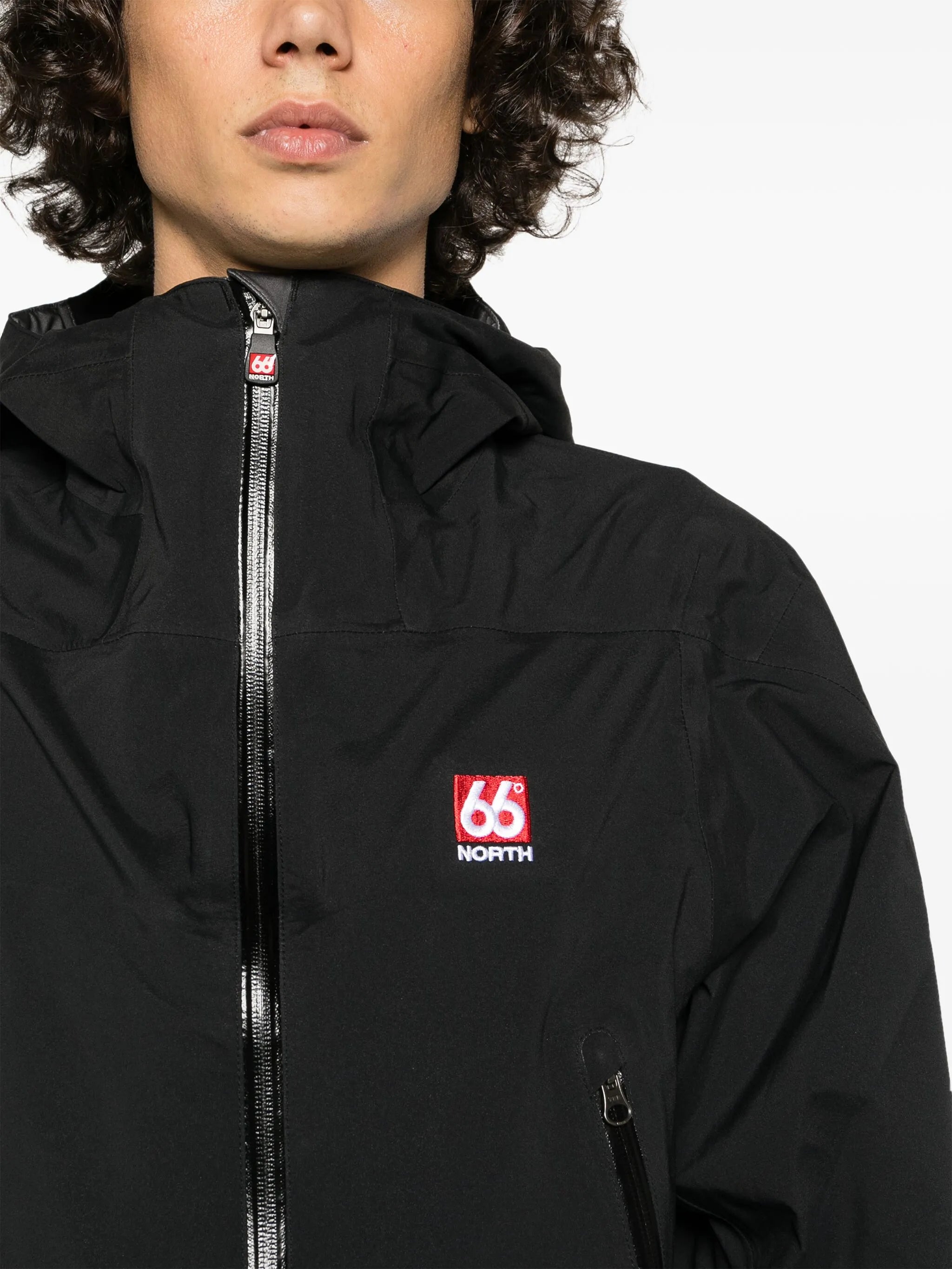 Snaefell hooded zip-up jacket