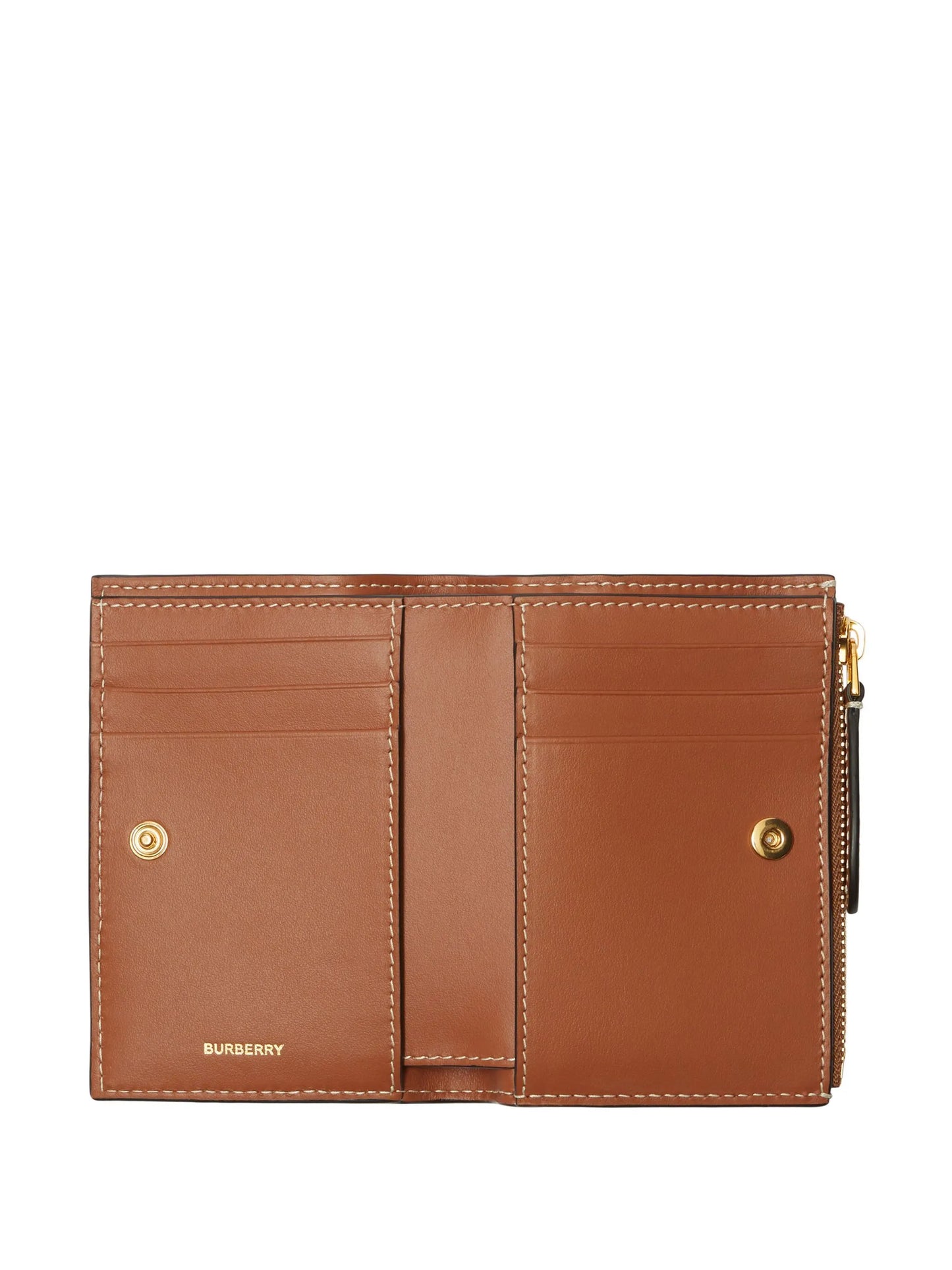 Vintage Check-pattern bi-fold wallet