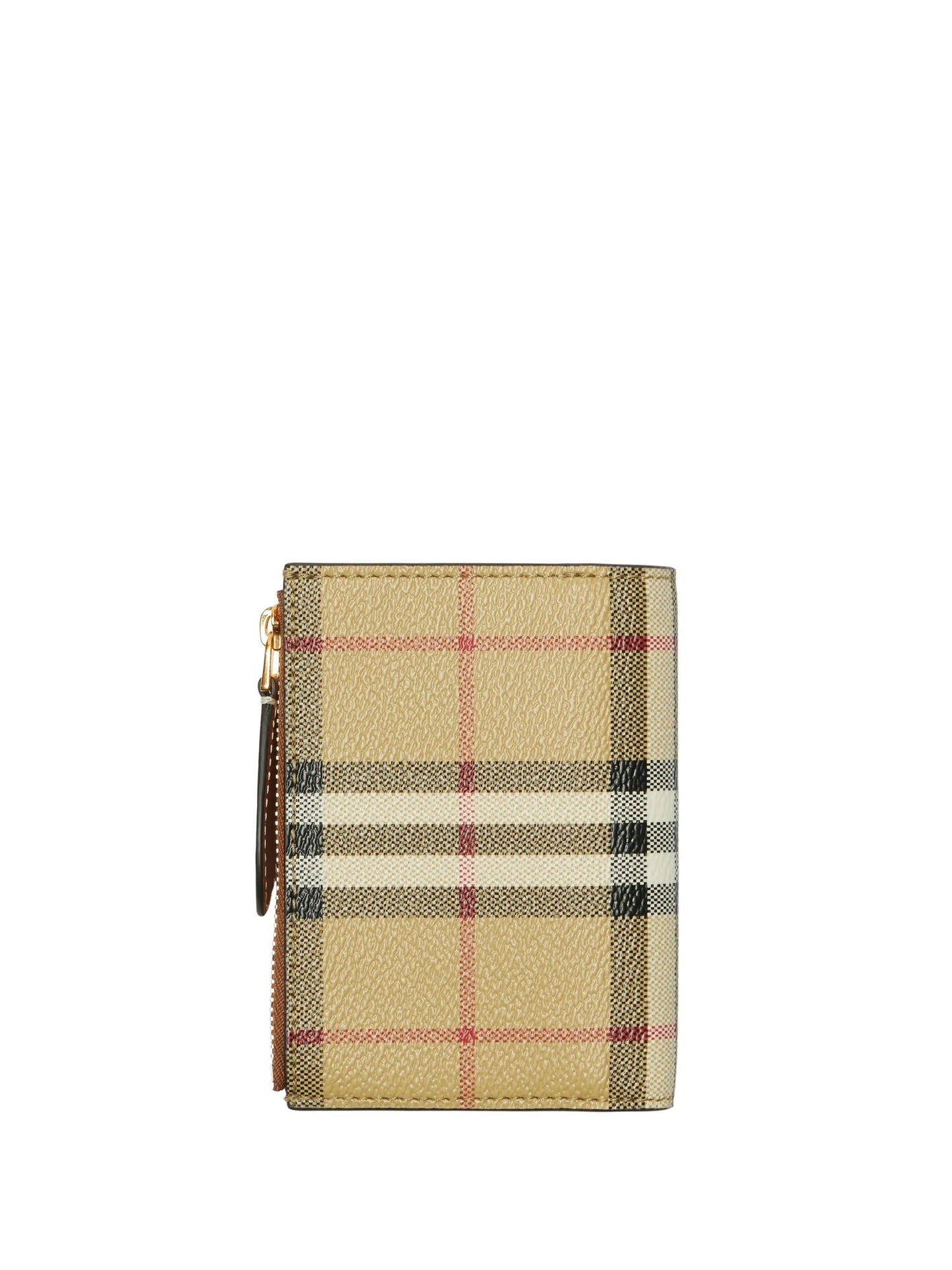 Vintage Check-pattern bi-fold wallet