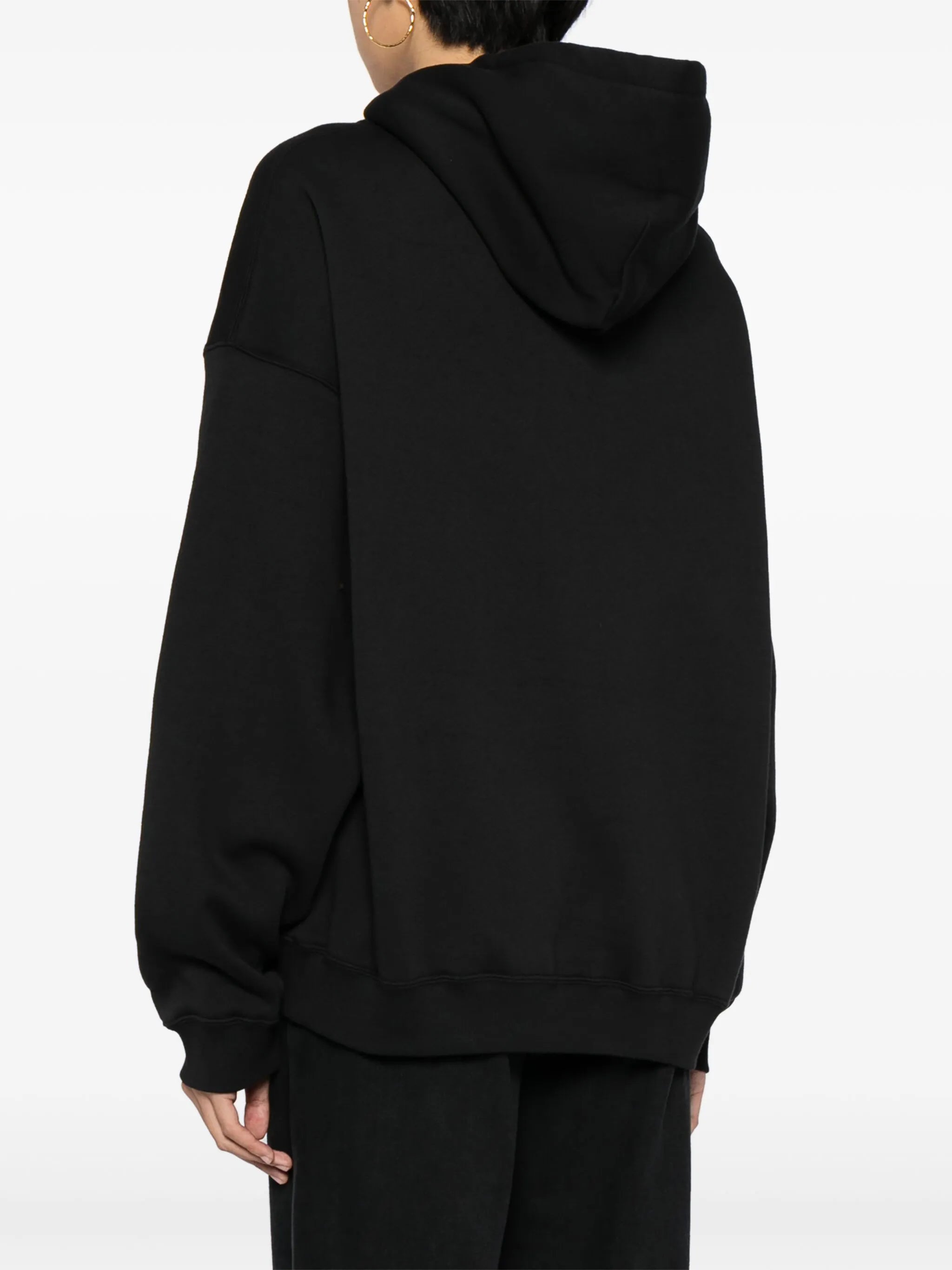 crystal-embellished cotton-blend hoodie