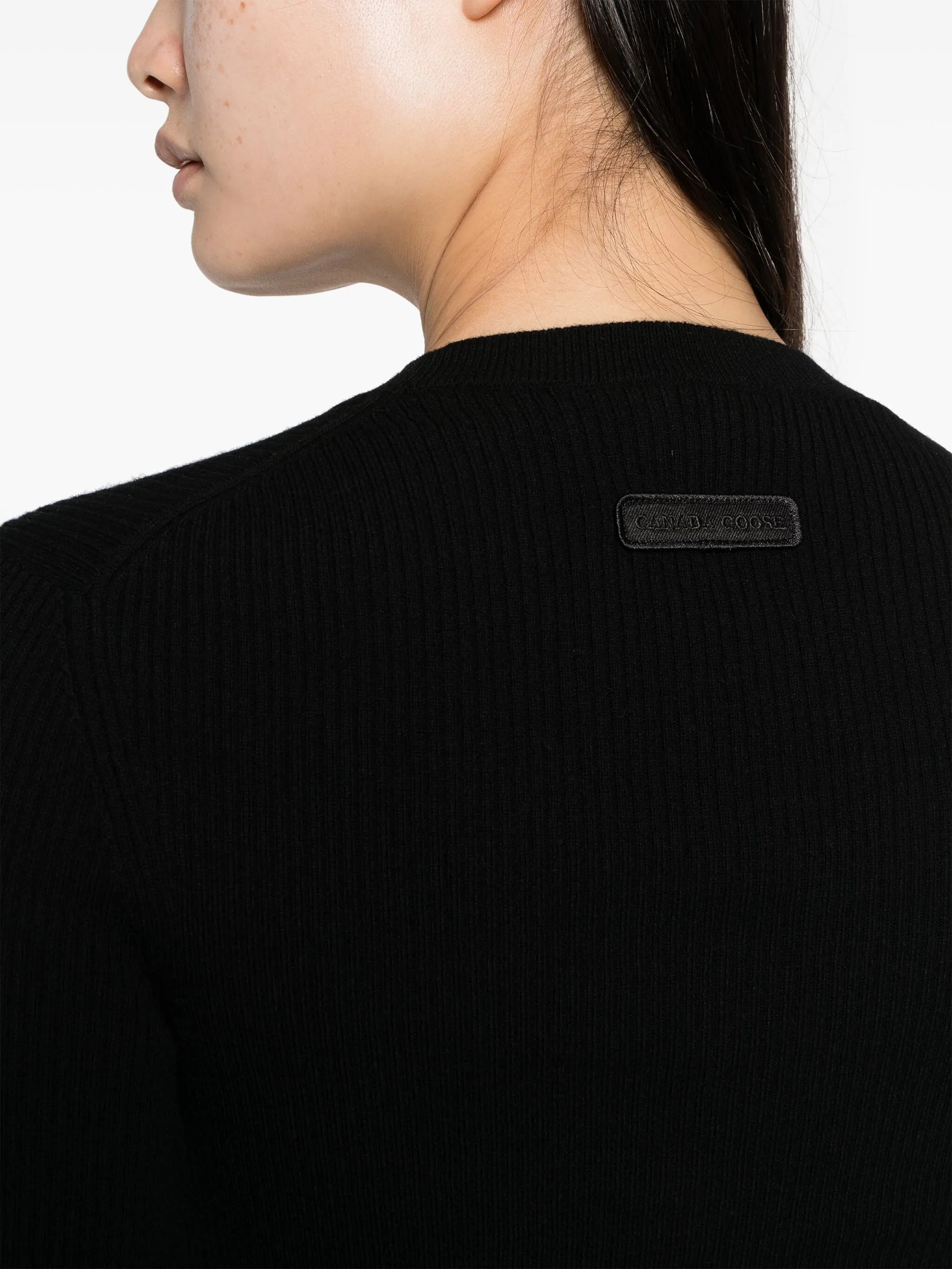 Georgian ribbed-knit wool jumper