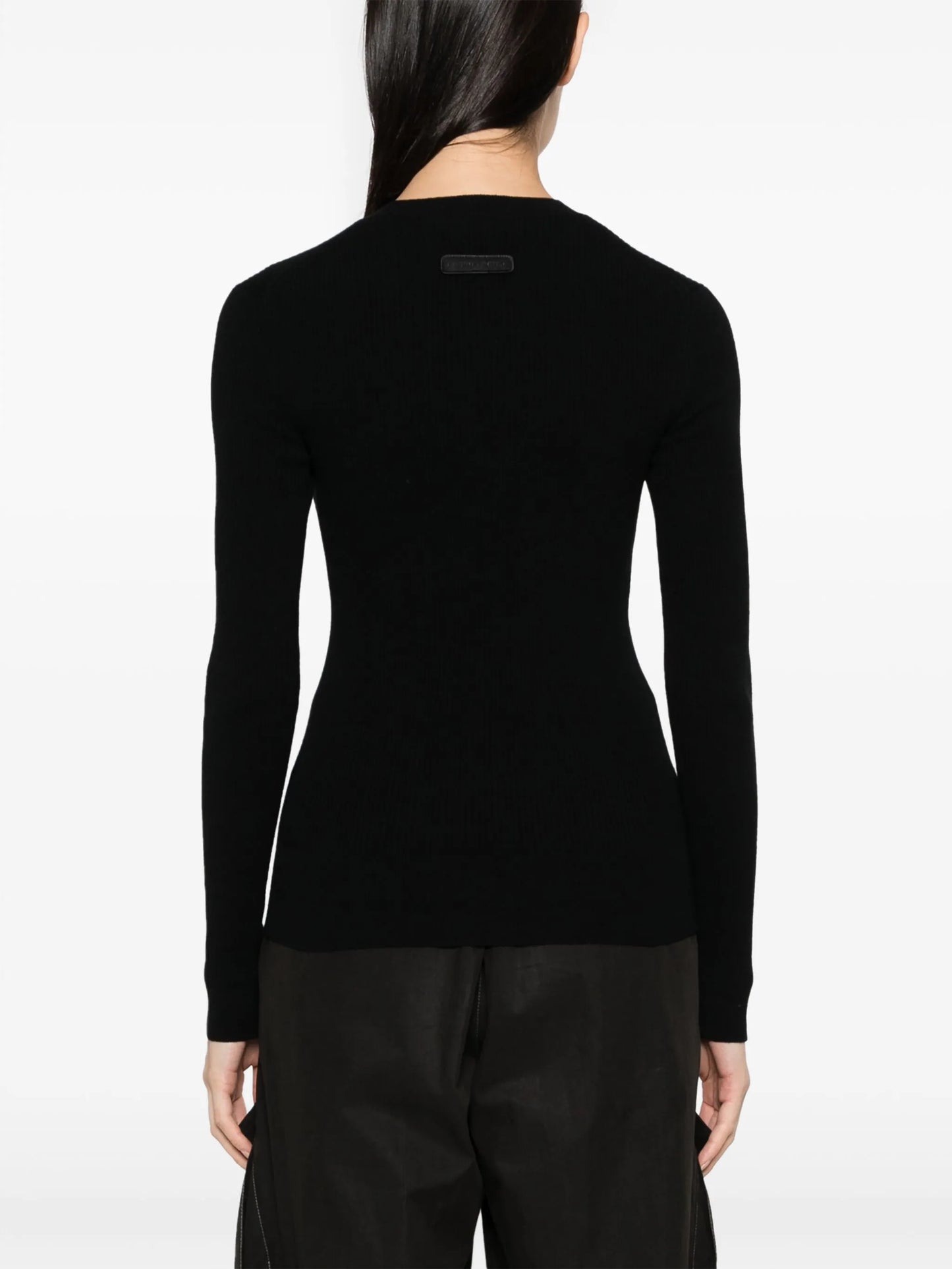 Georgian ribbed-knit wool jumper
