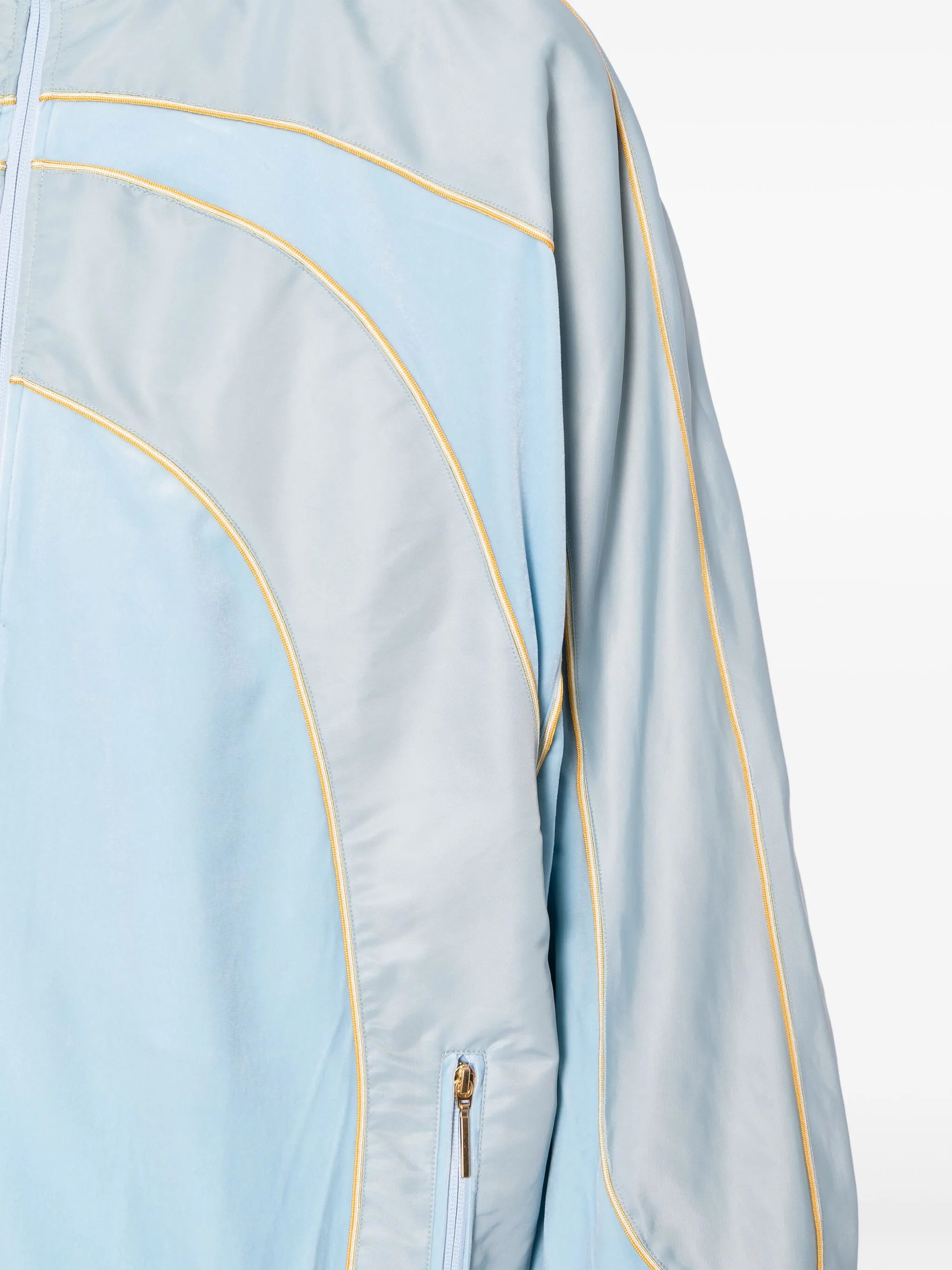high-neck zipped lightweight jacket