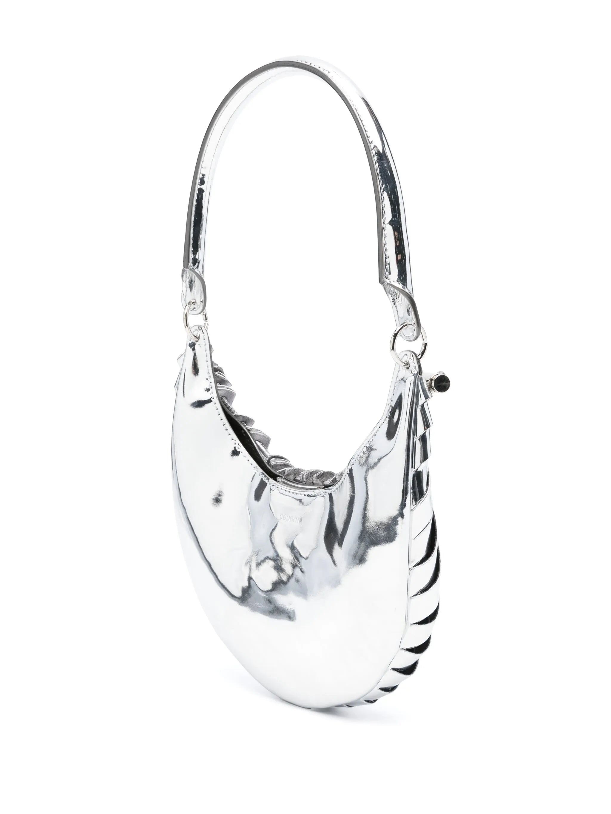 Mini Petal metallic shoulder bag