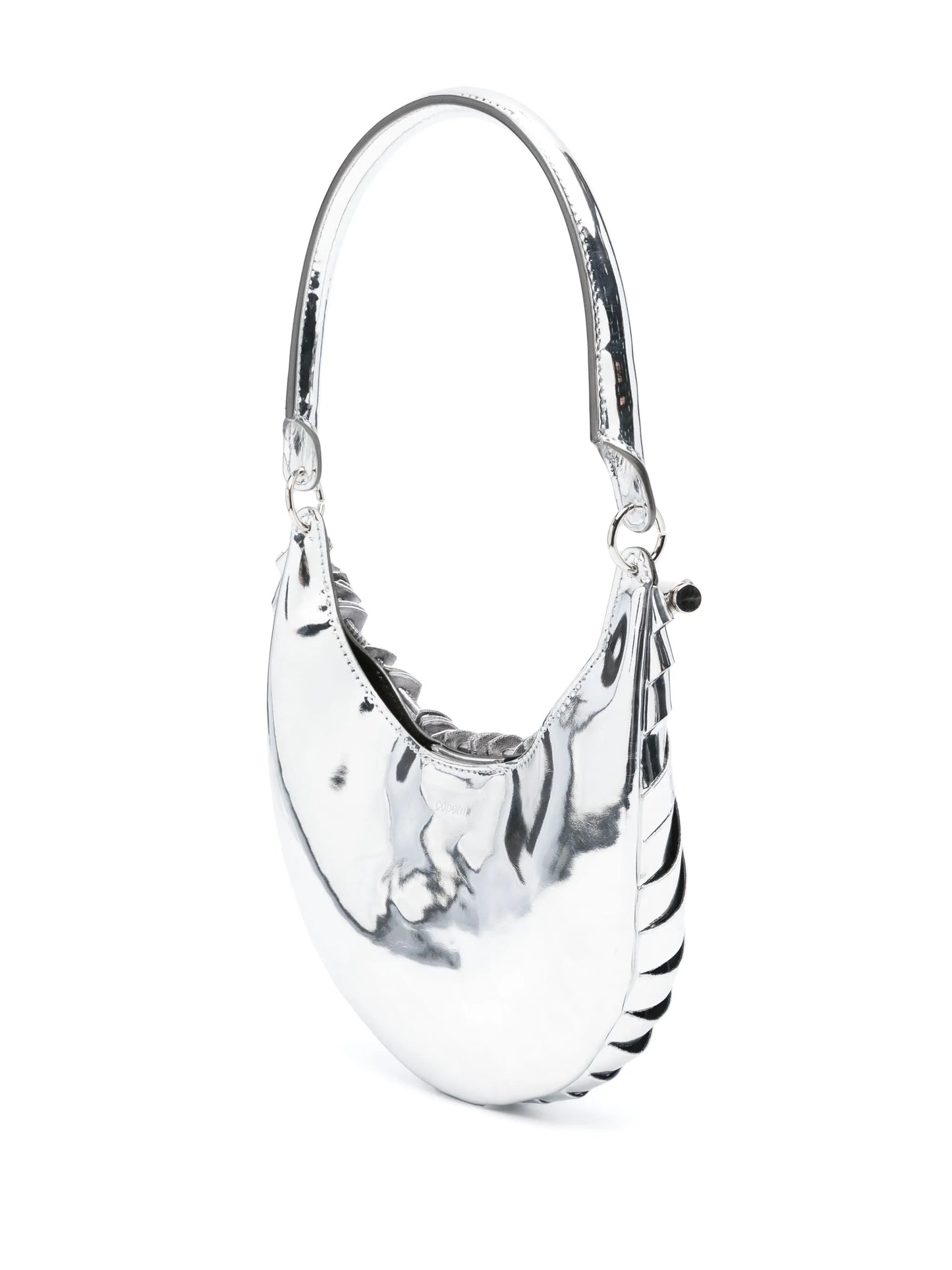 Mini Petal metallic shoulder bag