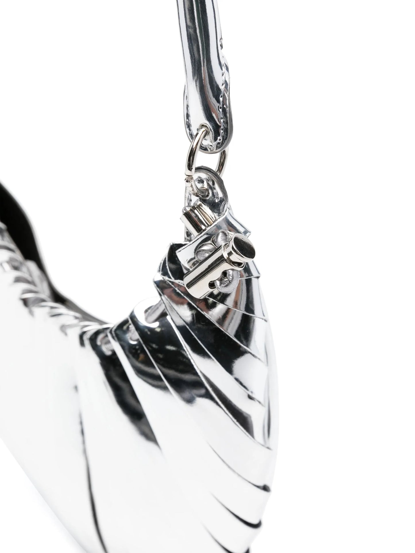 Mini Petal metallic shoulder bag