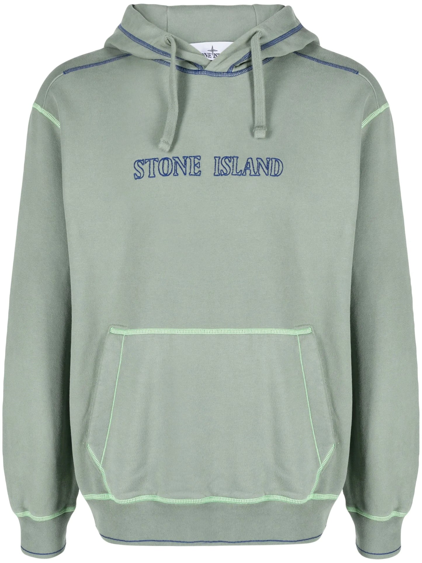 logo-embroidered cotton hoodie