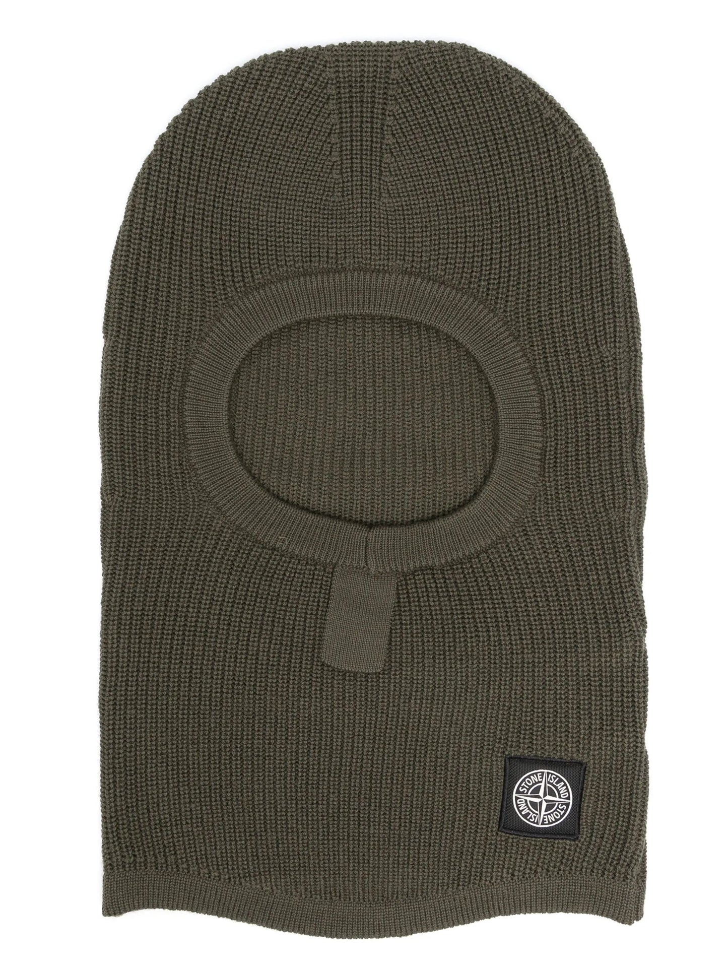 Compass-patch virgin wool balaclava