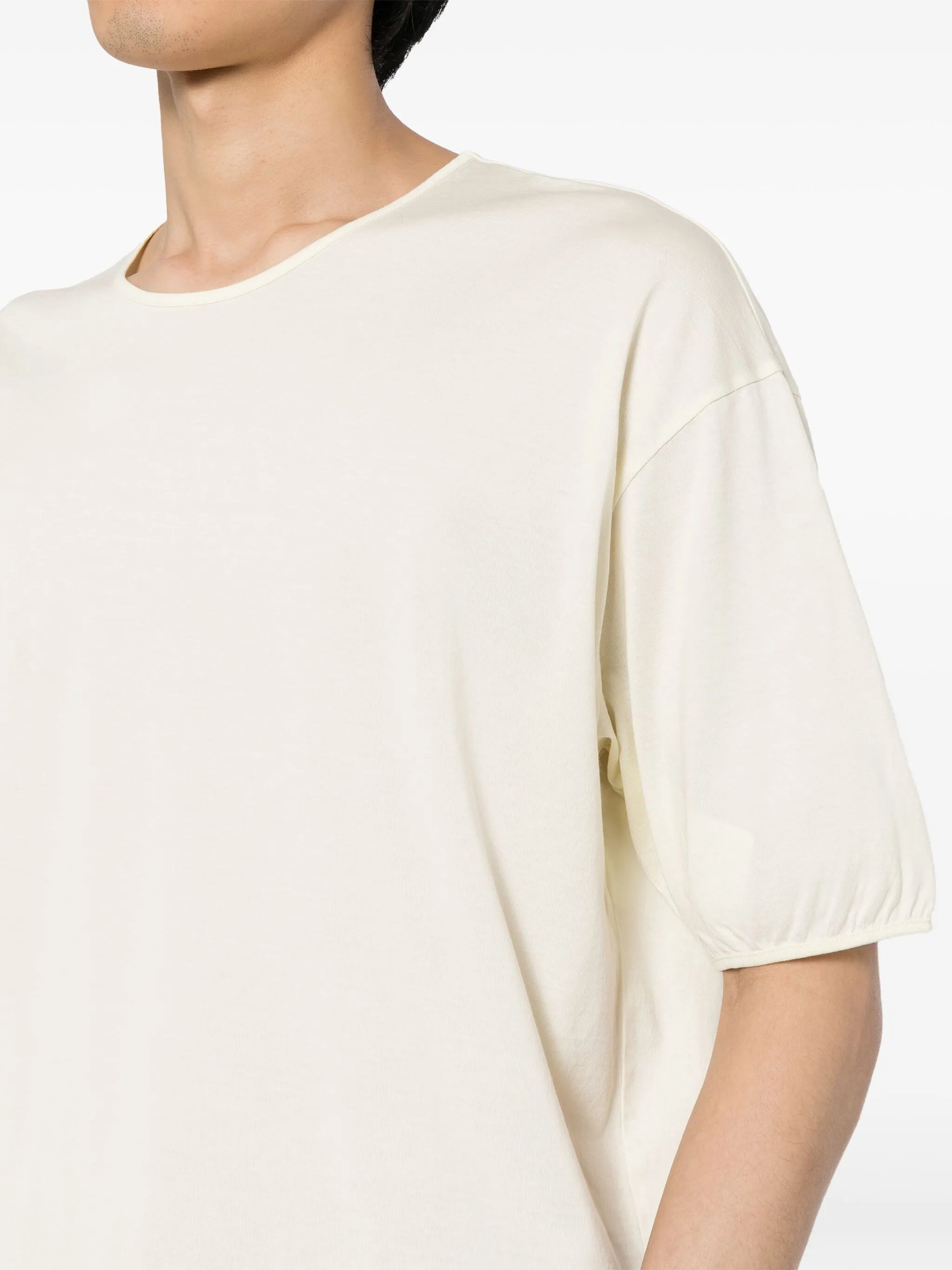drop-shoulder cotton T-shirt