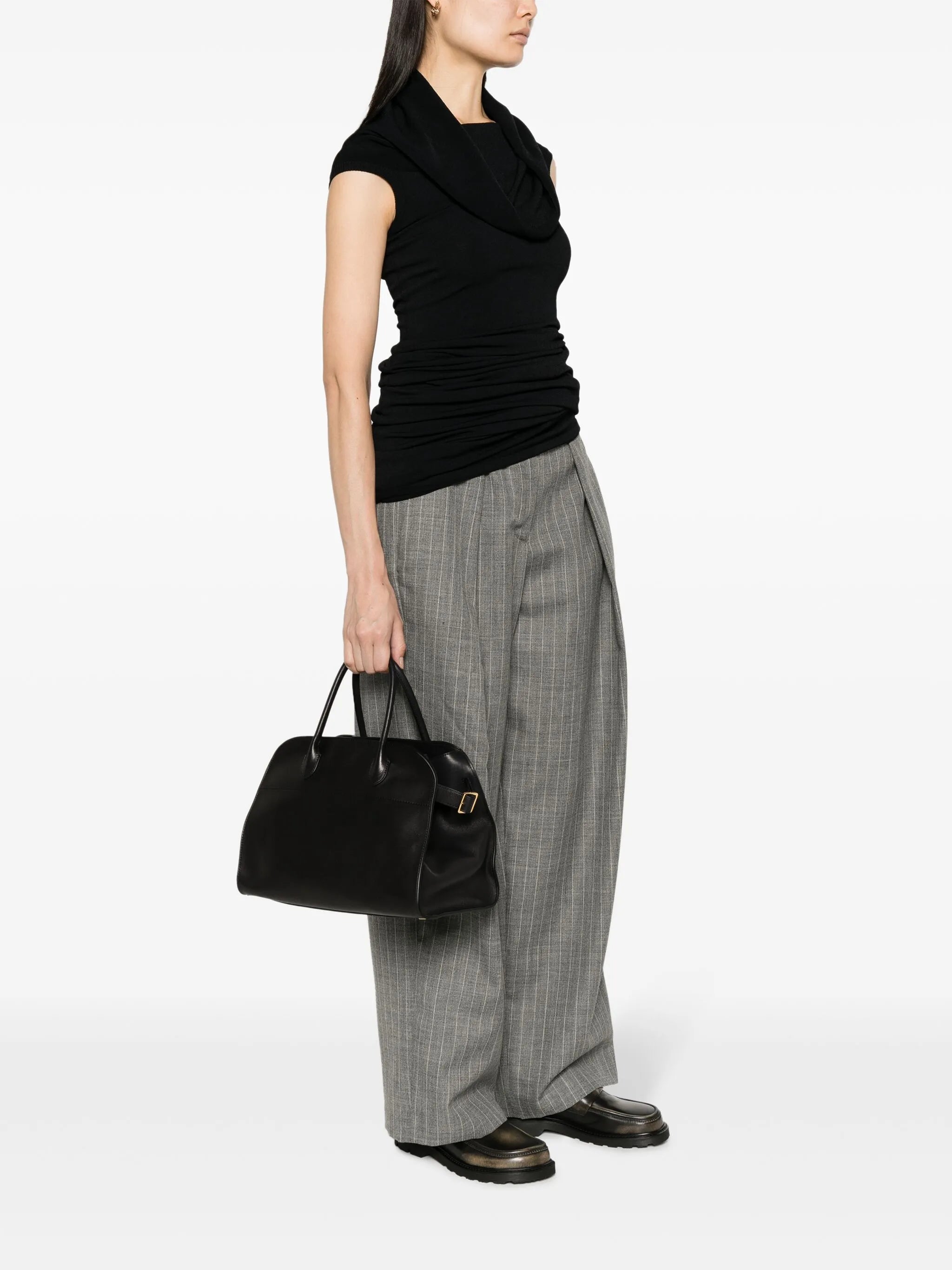 Margaux 12 leather top-handle bag