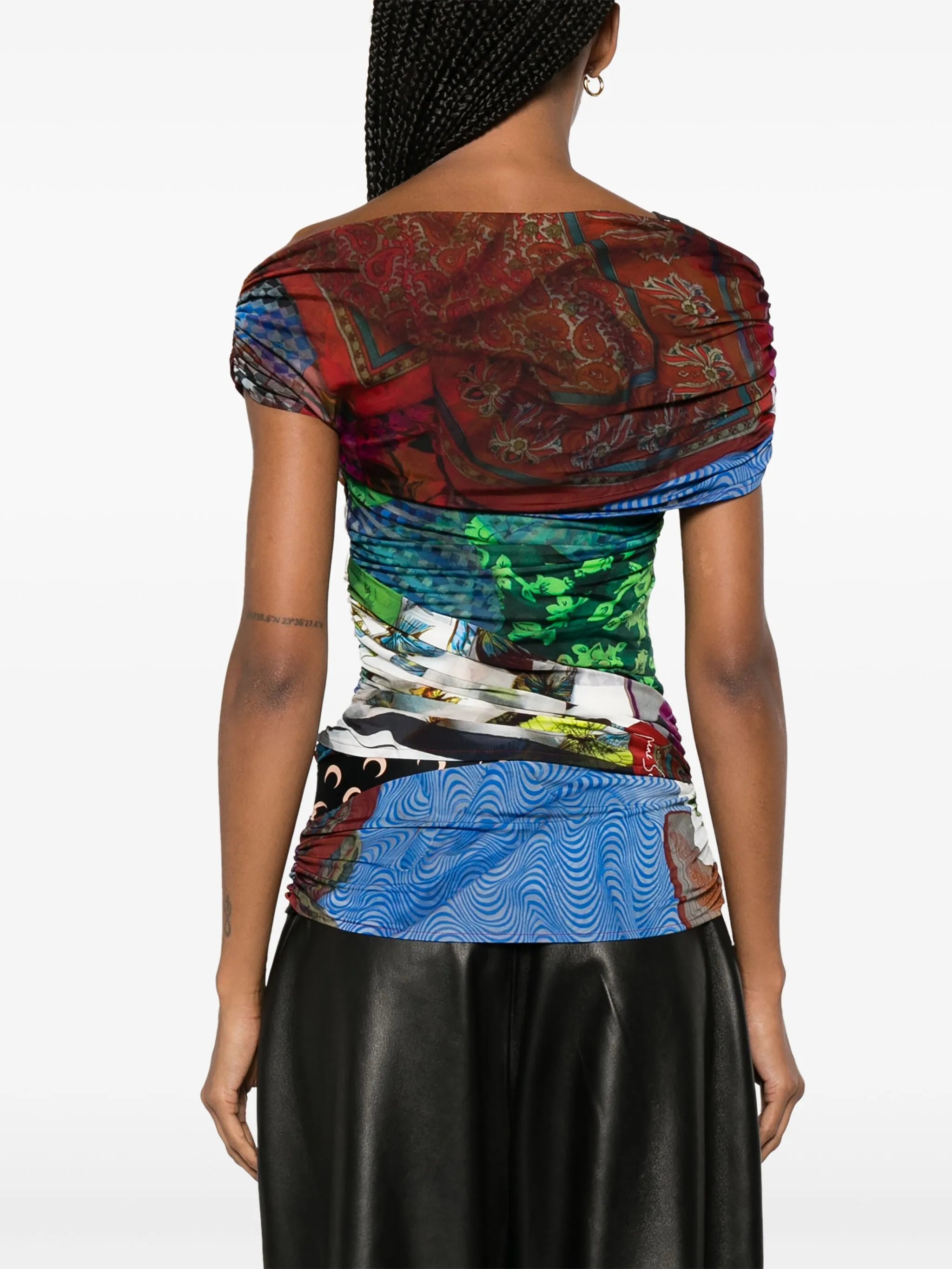 Body Shelter draped off-shoulder top