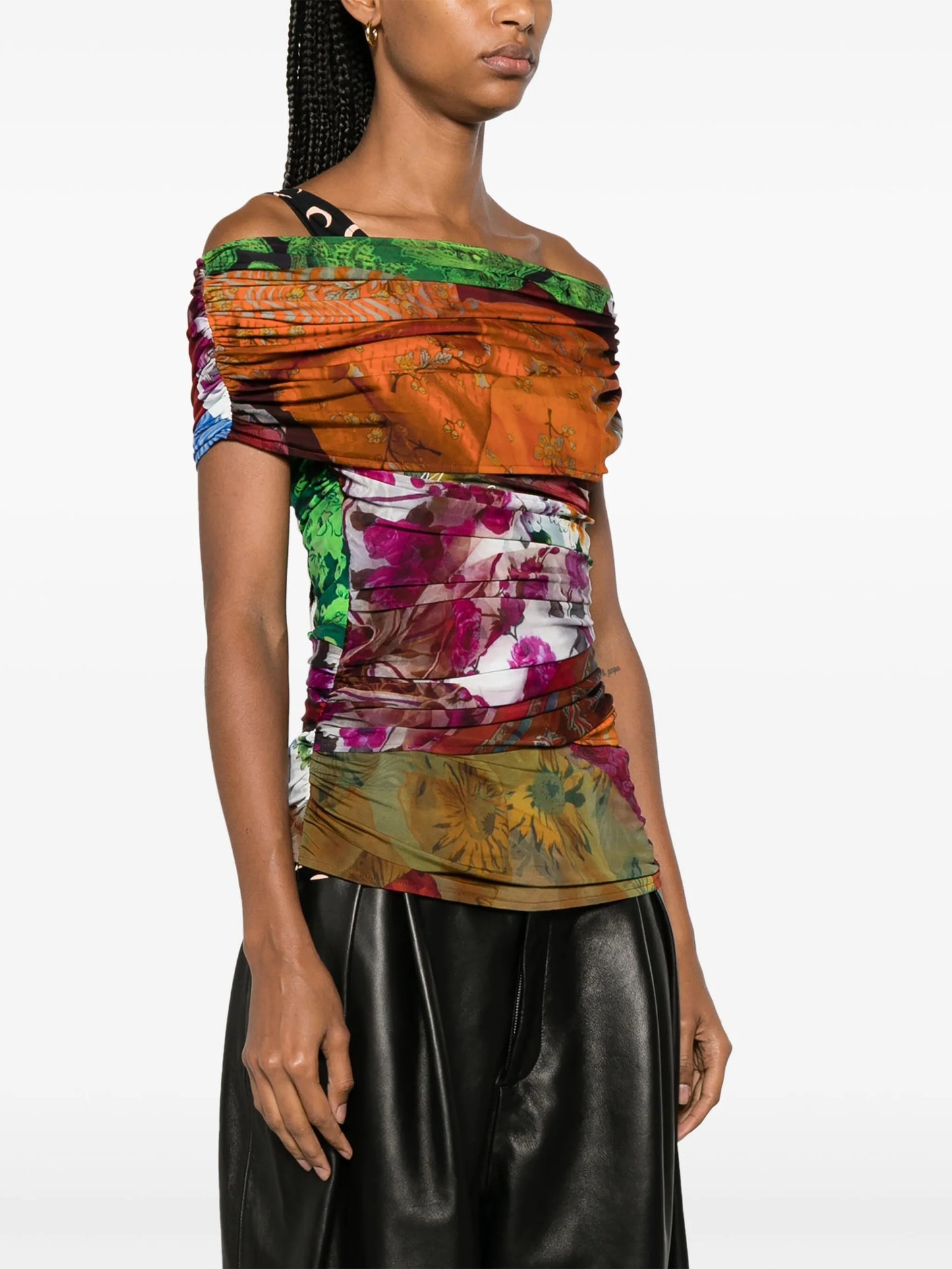 Body Shelter draped off-shoulder top