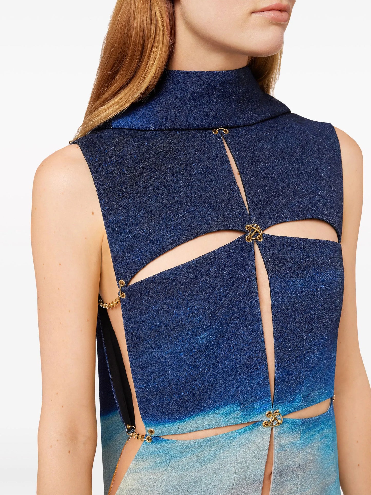 Salvador Dali sleeveless gown