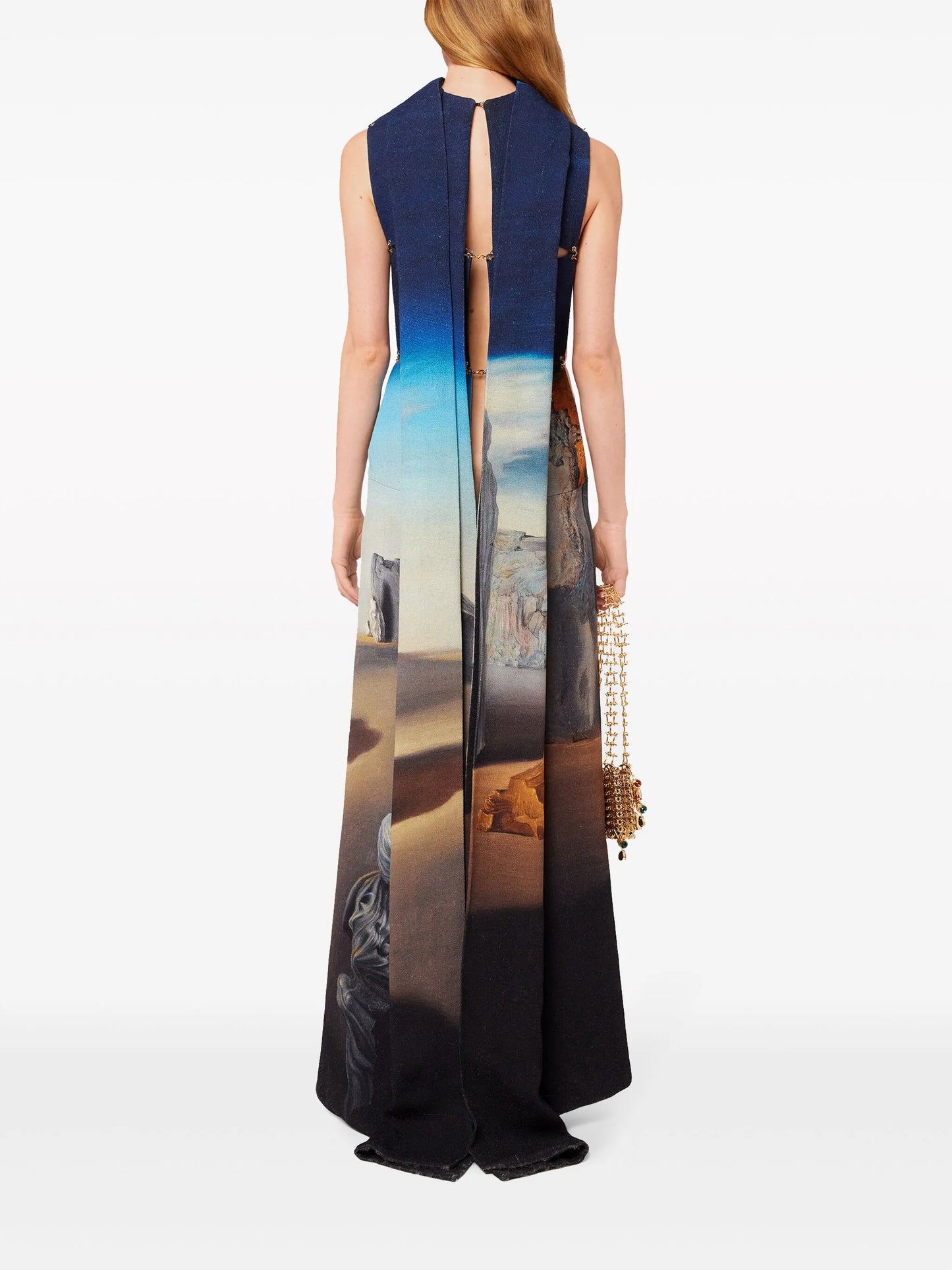 Salvador Dali sleeveless gown