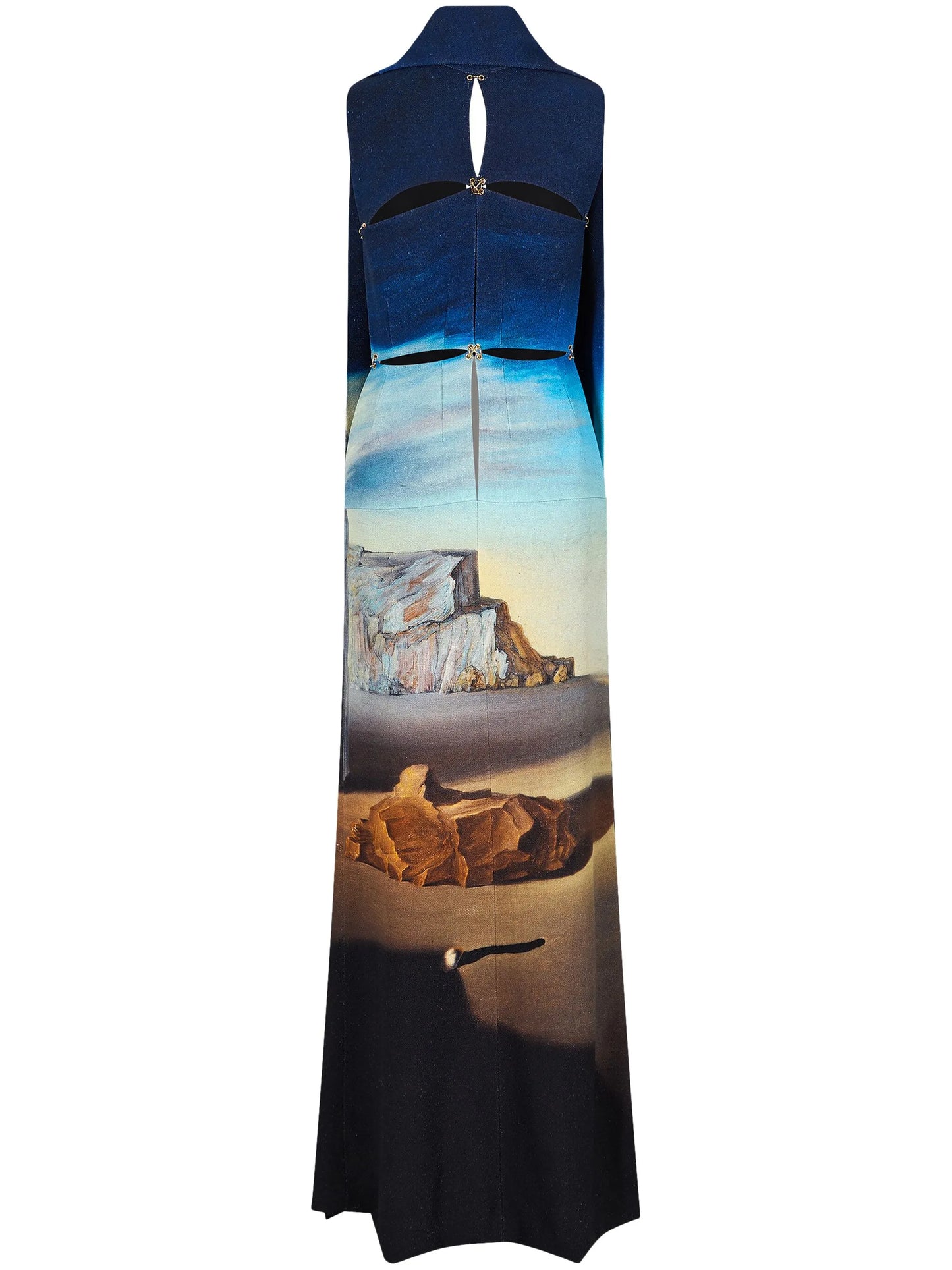 Salvador Dali sleeveless gown