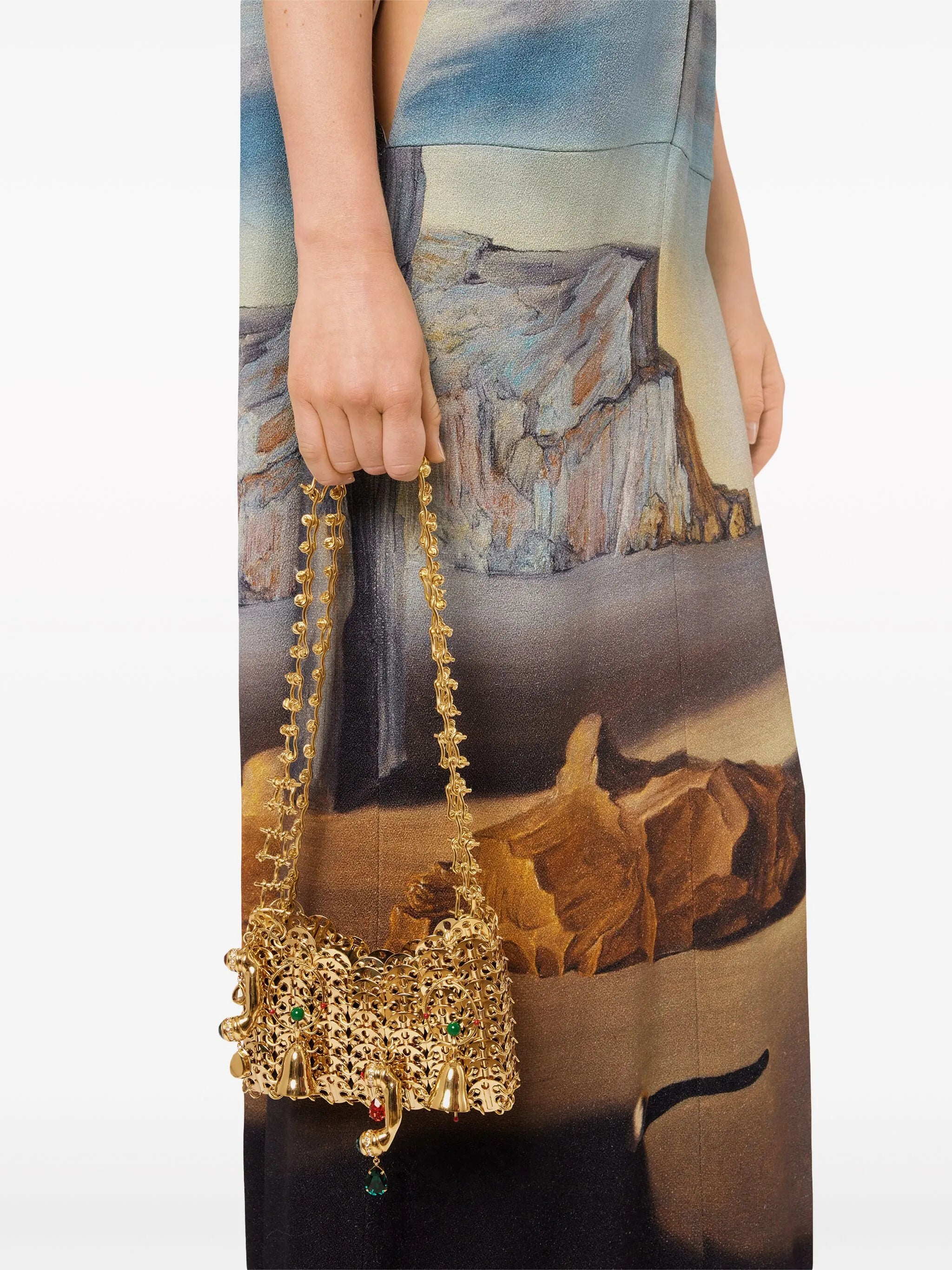 Salvador Dali sleeveless gown