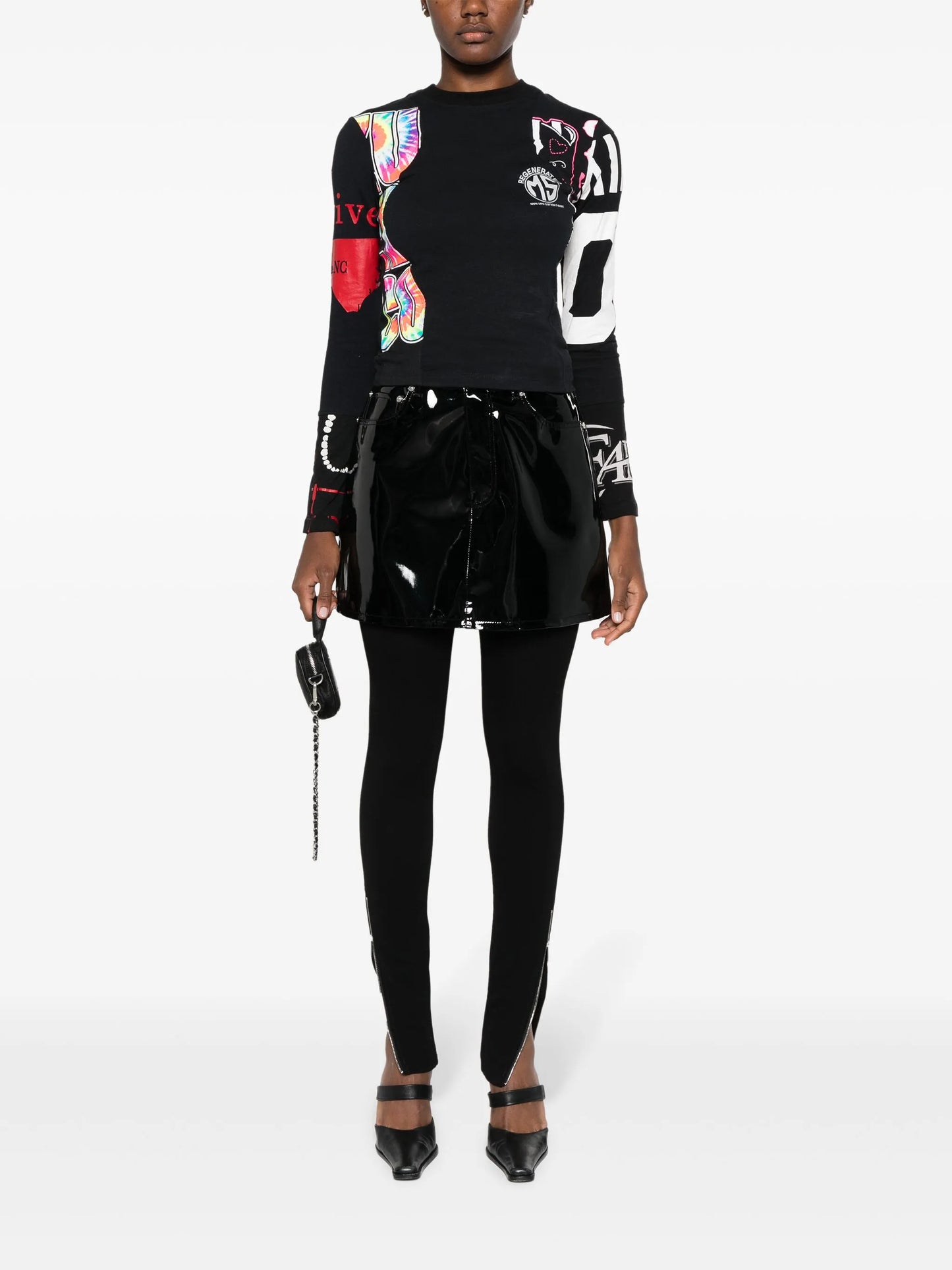 Regenerated graphic-print T-shirt