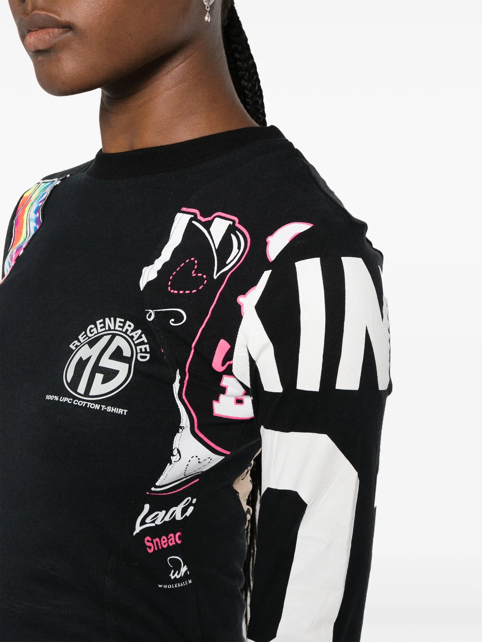 Regenerated graphic-print T-shirt