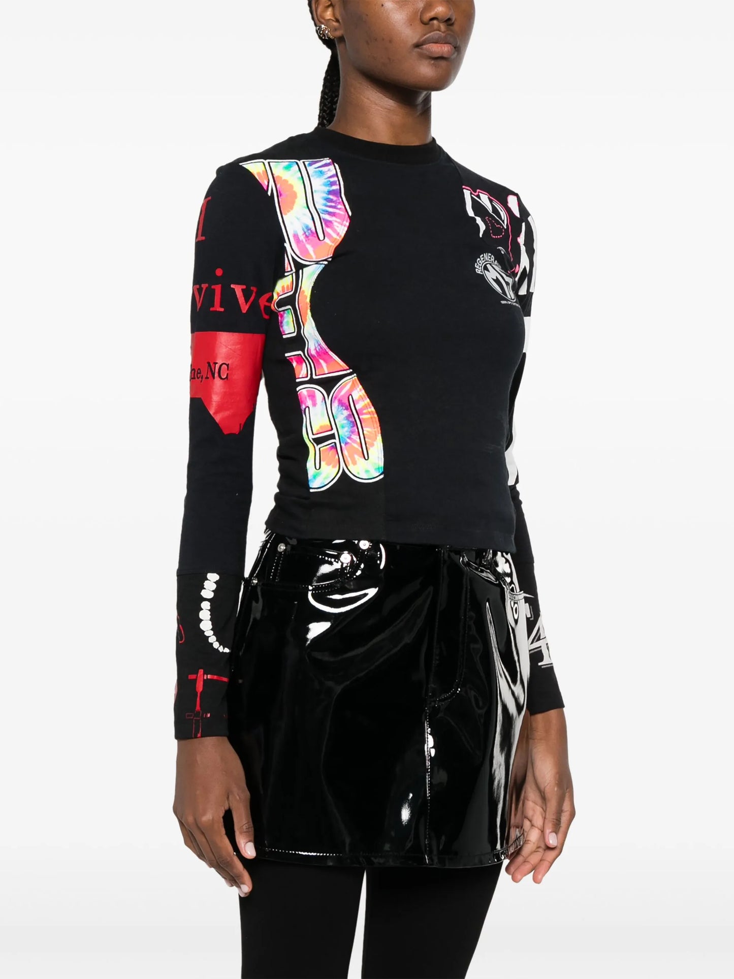Regenerated graphic-print T-shirt