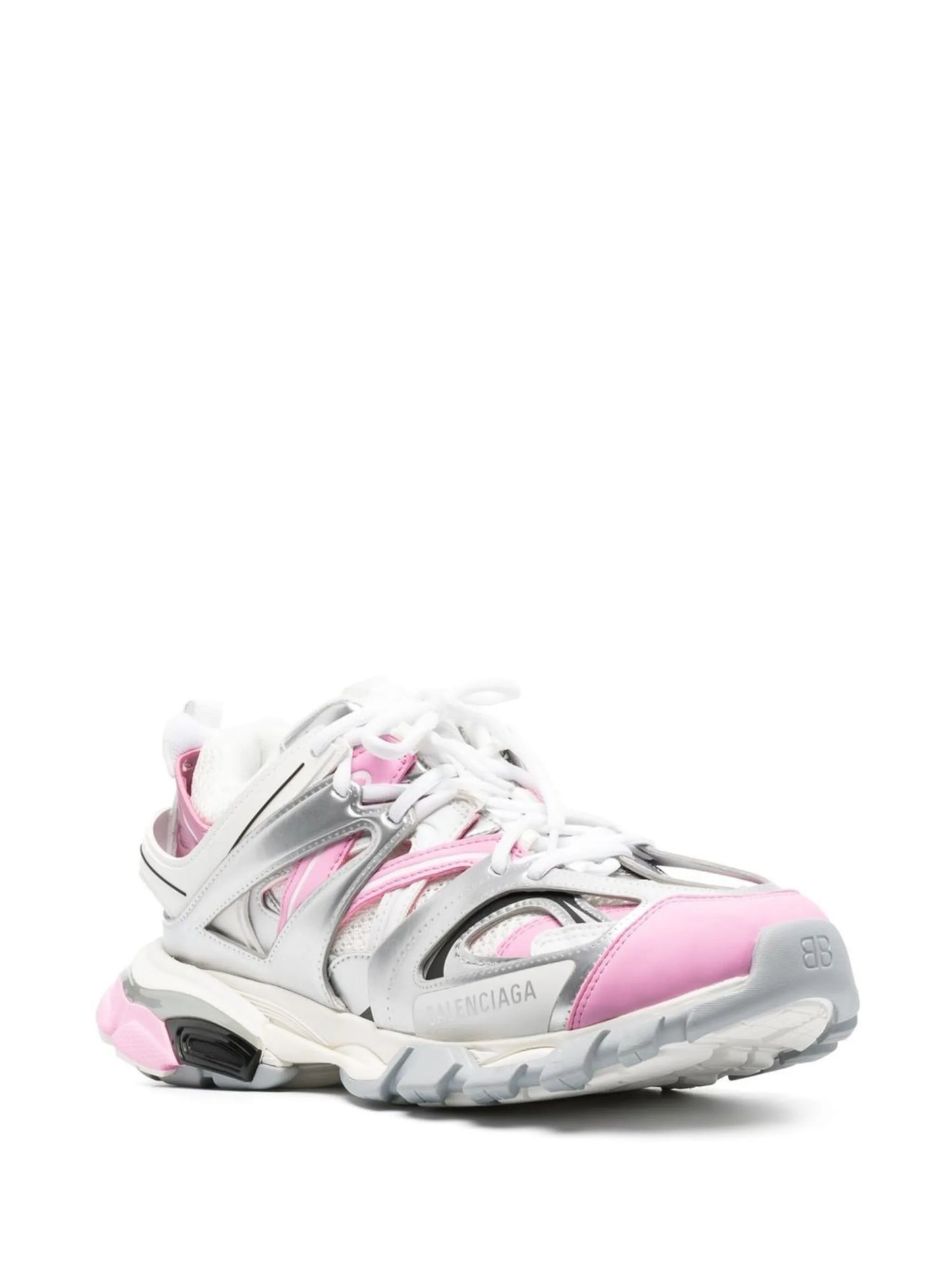 Track panelled sneakers