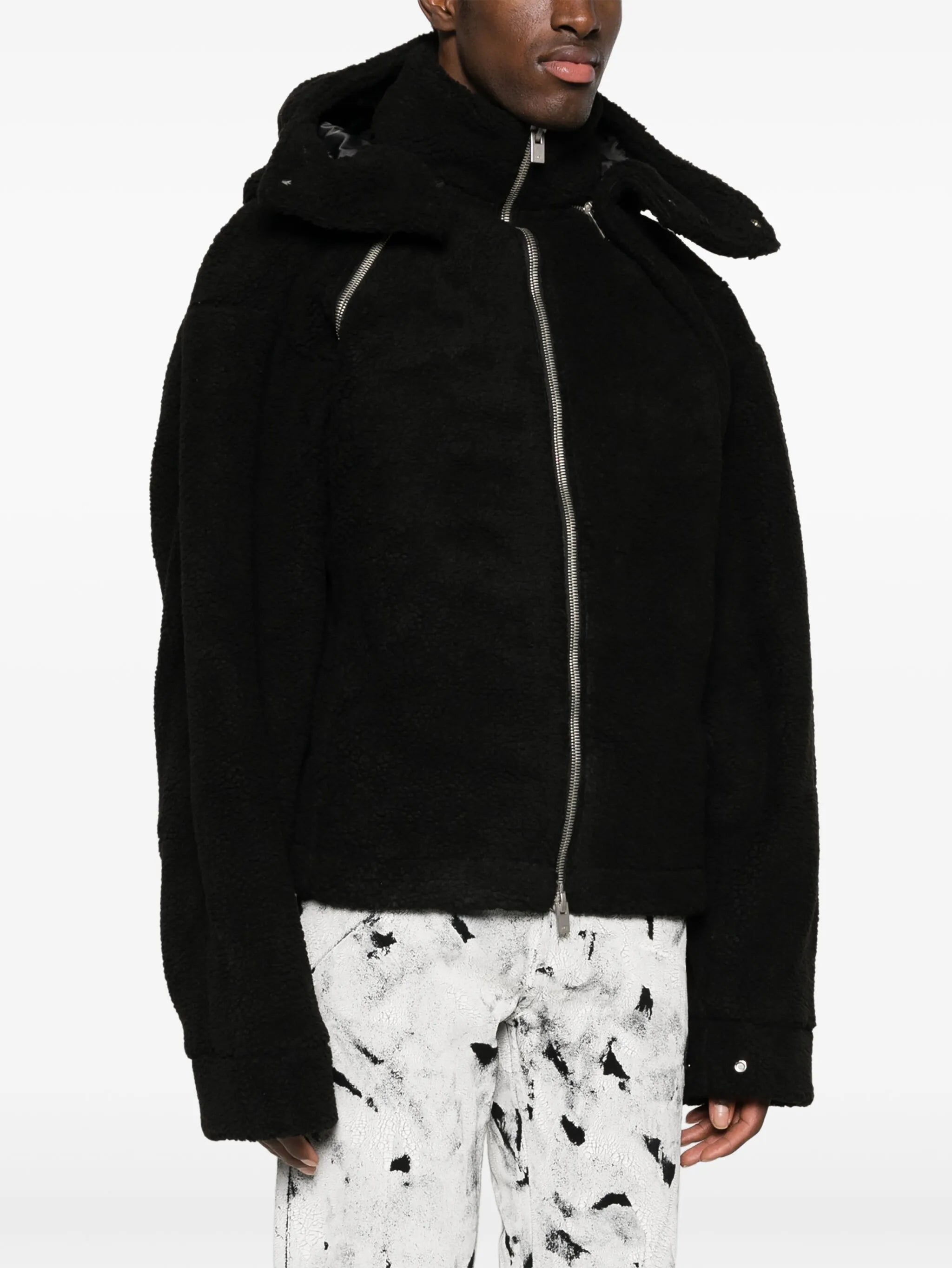classic-hood fleece jacket
