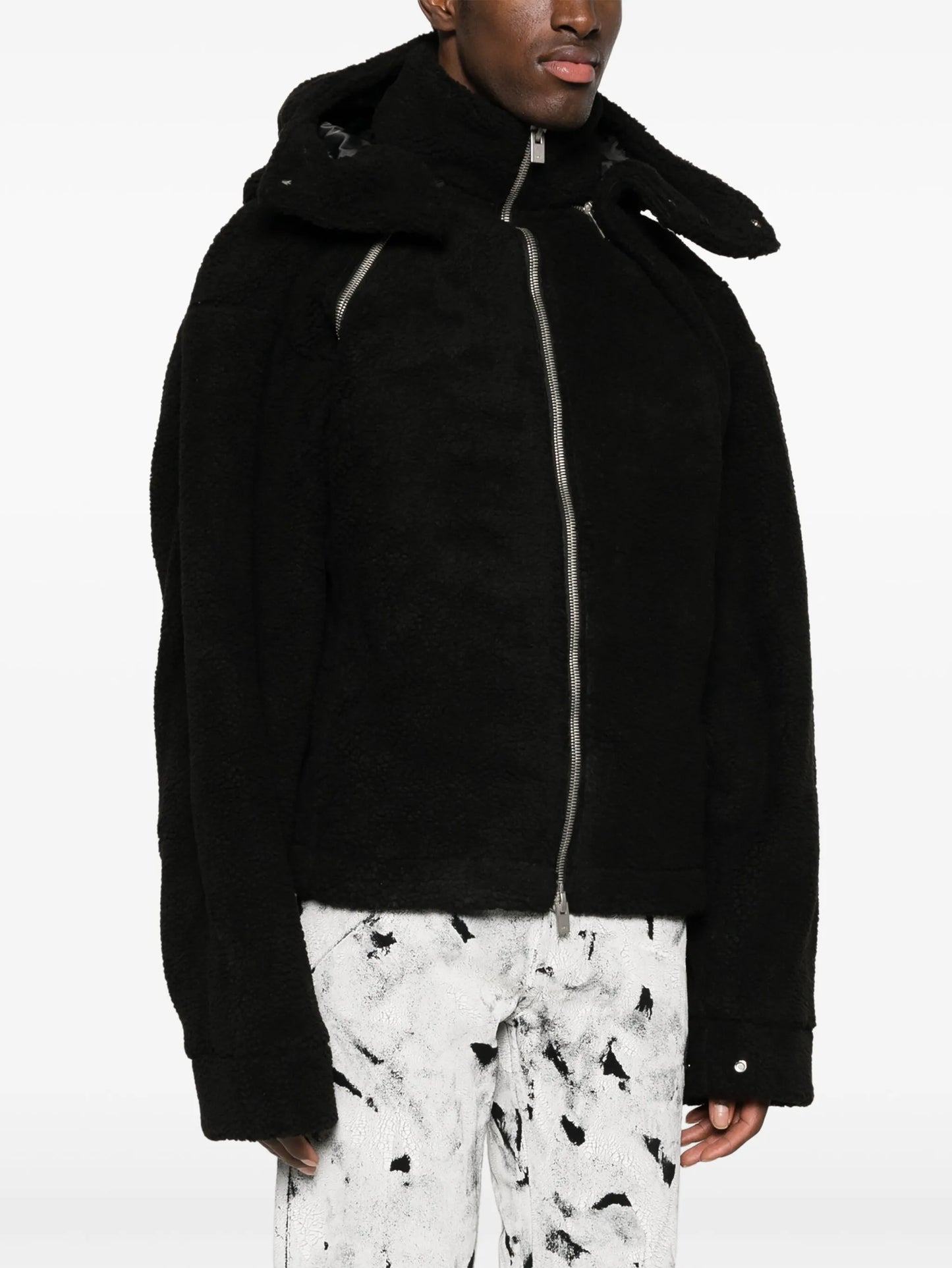 classic-hood fleece jacket