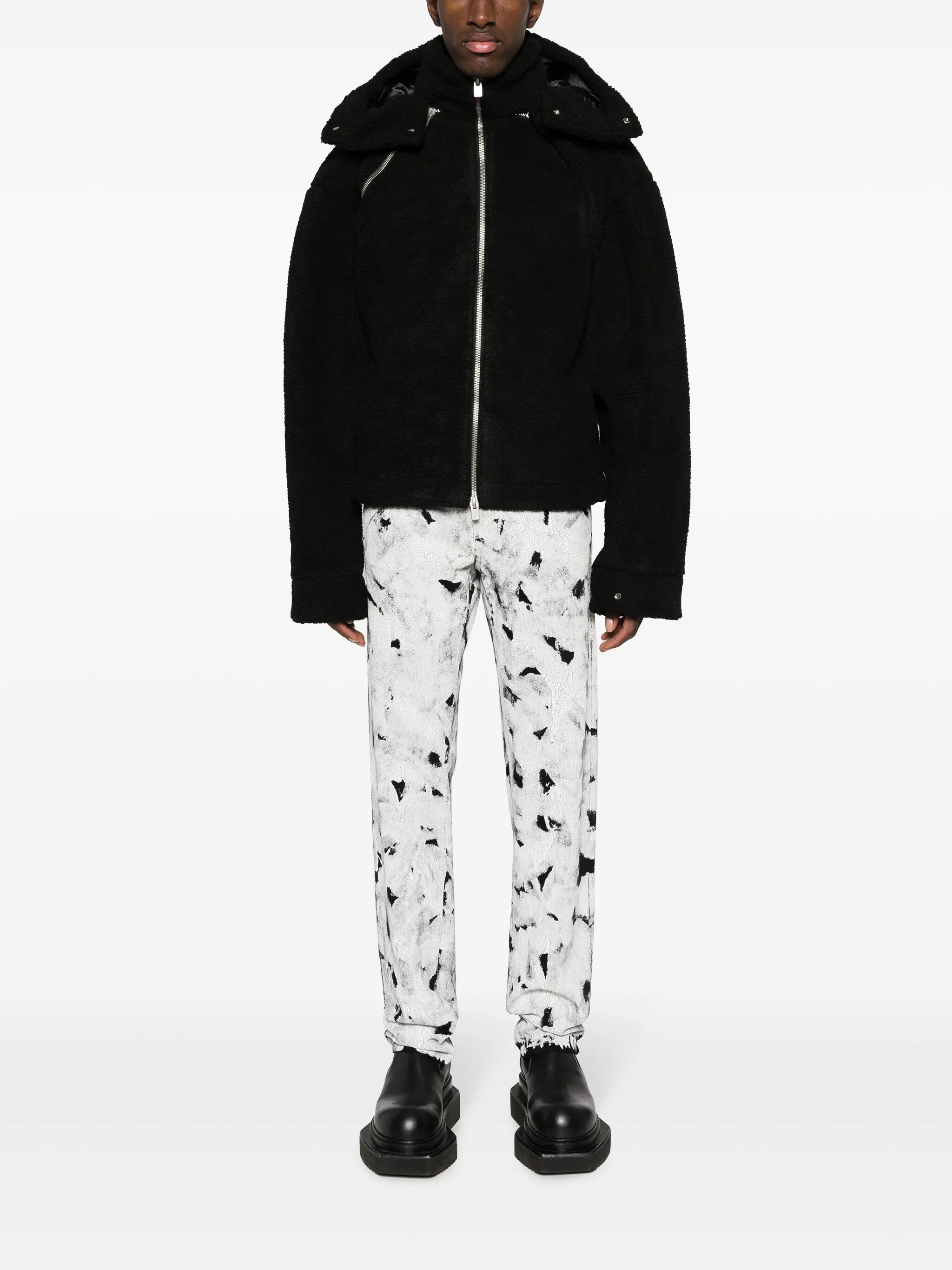 classic-hood fleece jacket