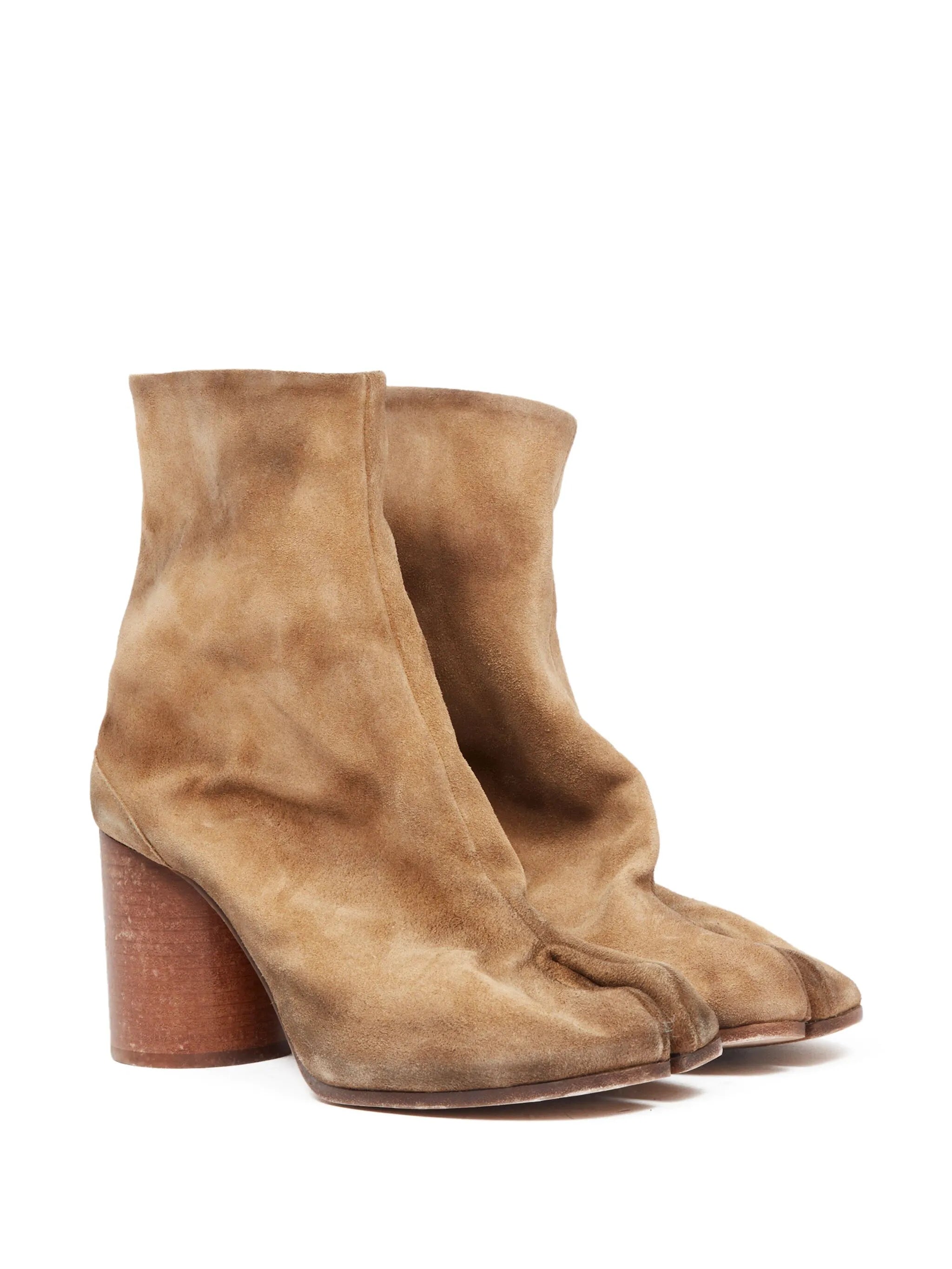 Tabi 80mm suede ankle boots