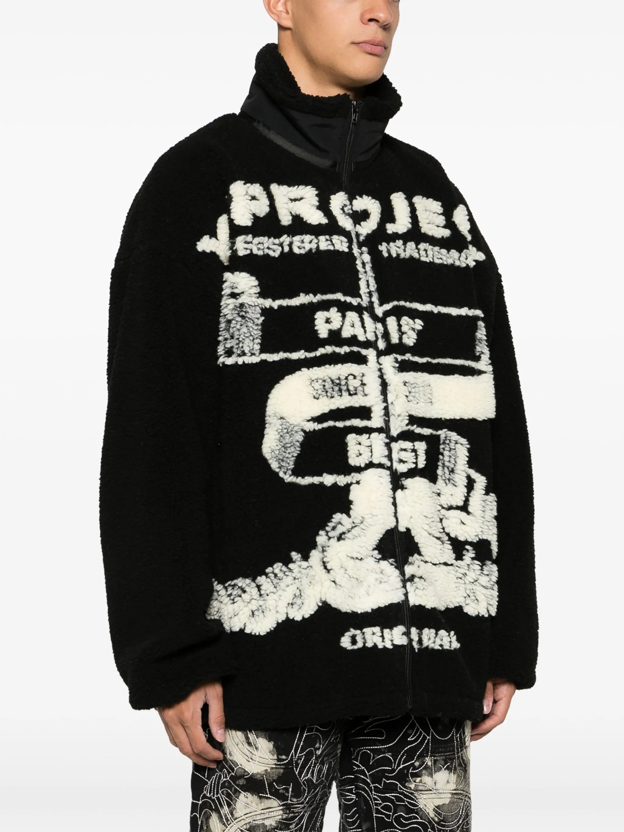 Paris' Best jacquard fleece jacket