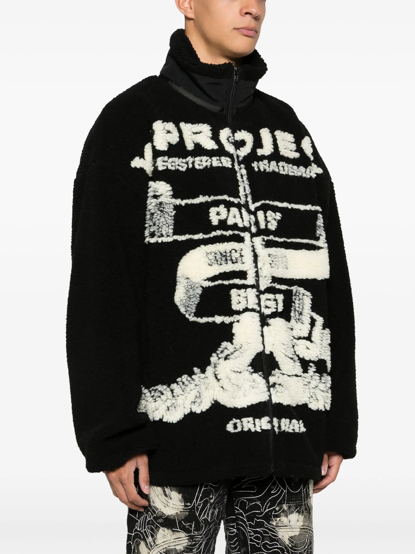 Paris' Best jacquard fleece jacket