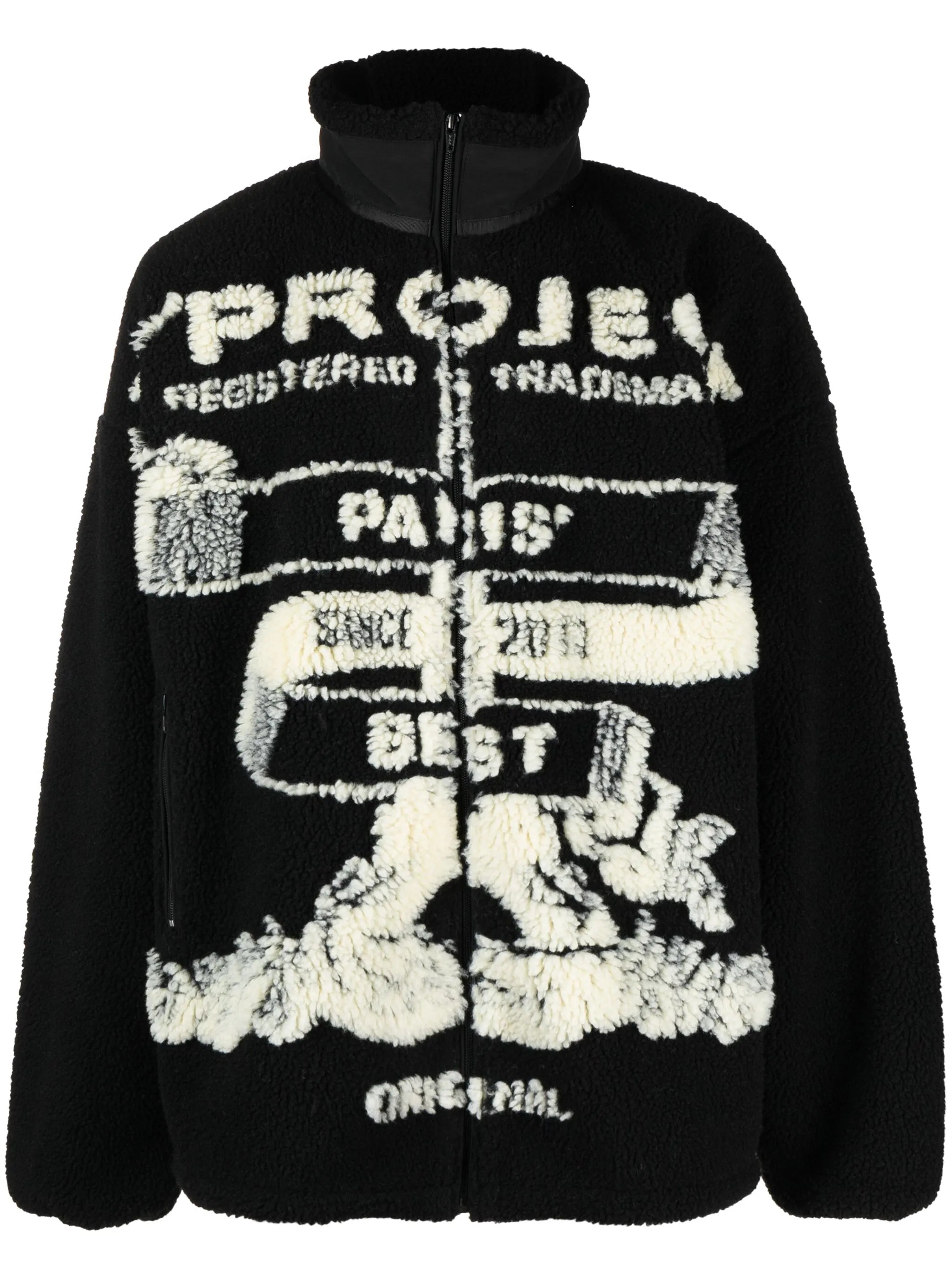 Paris' Best jacquard fleece jacket