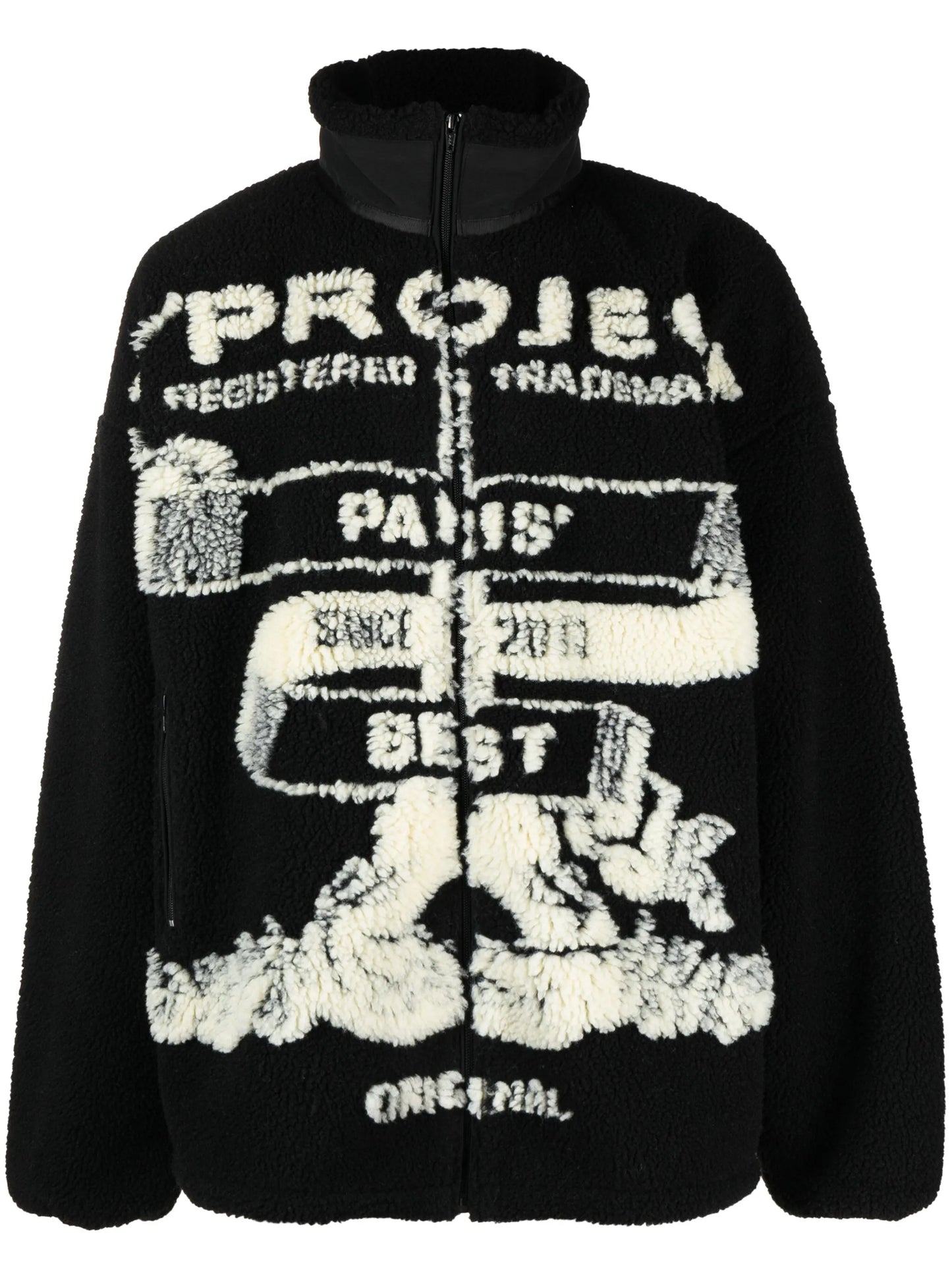 Paris' Best jacquard fleece jacket