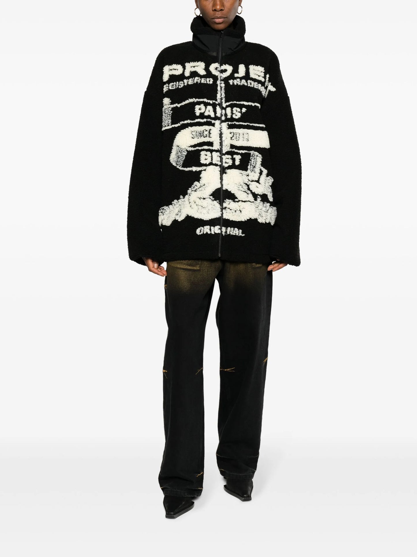 Paris' Best jacquard fleece jacket