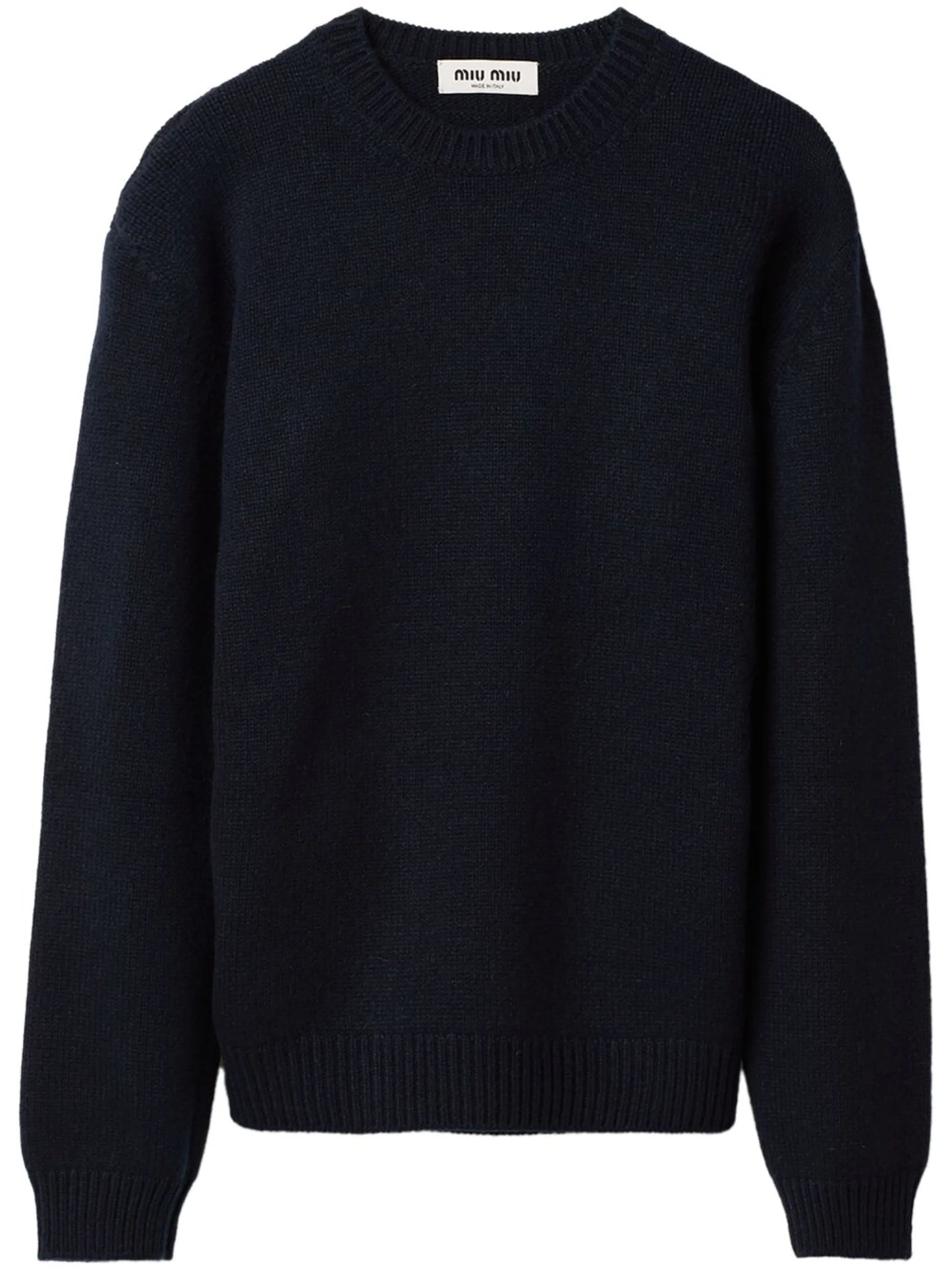 plain knit cashmere jumper