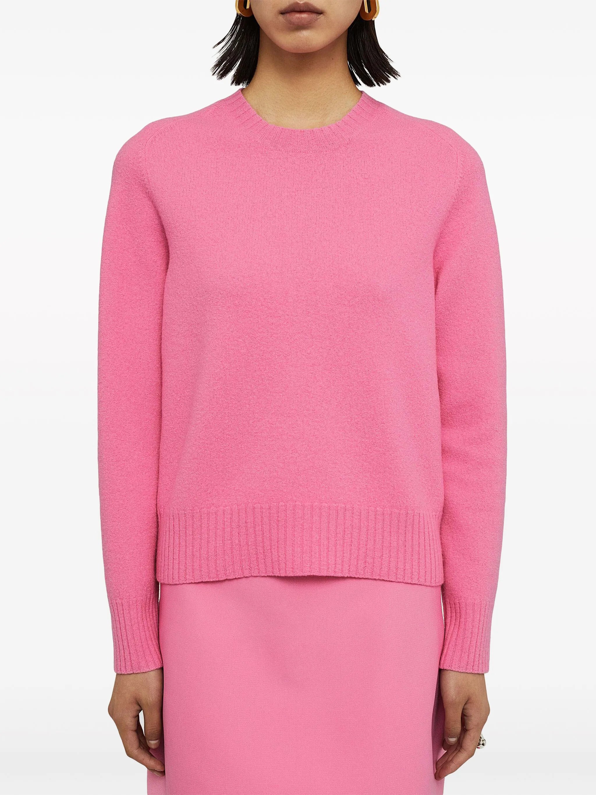 crew-neck wool jumper