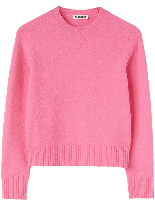 crew-neck wool jumper