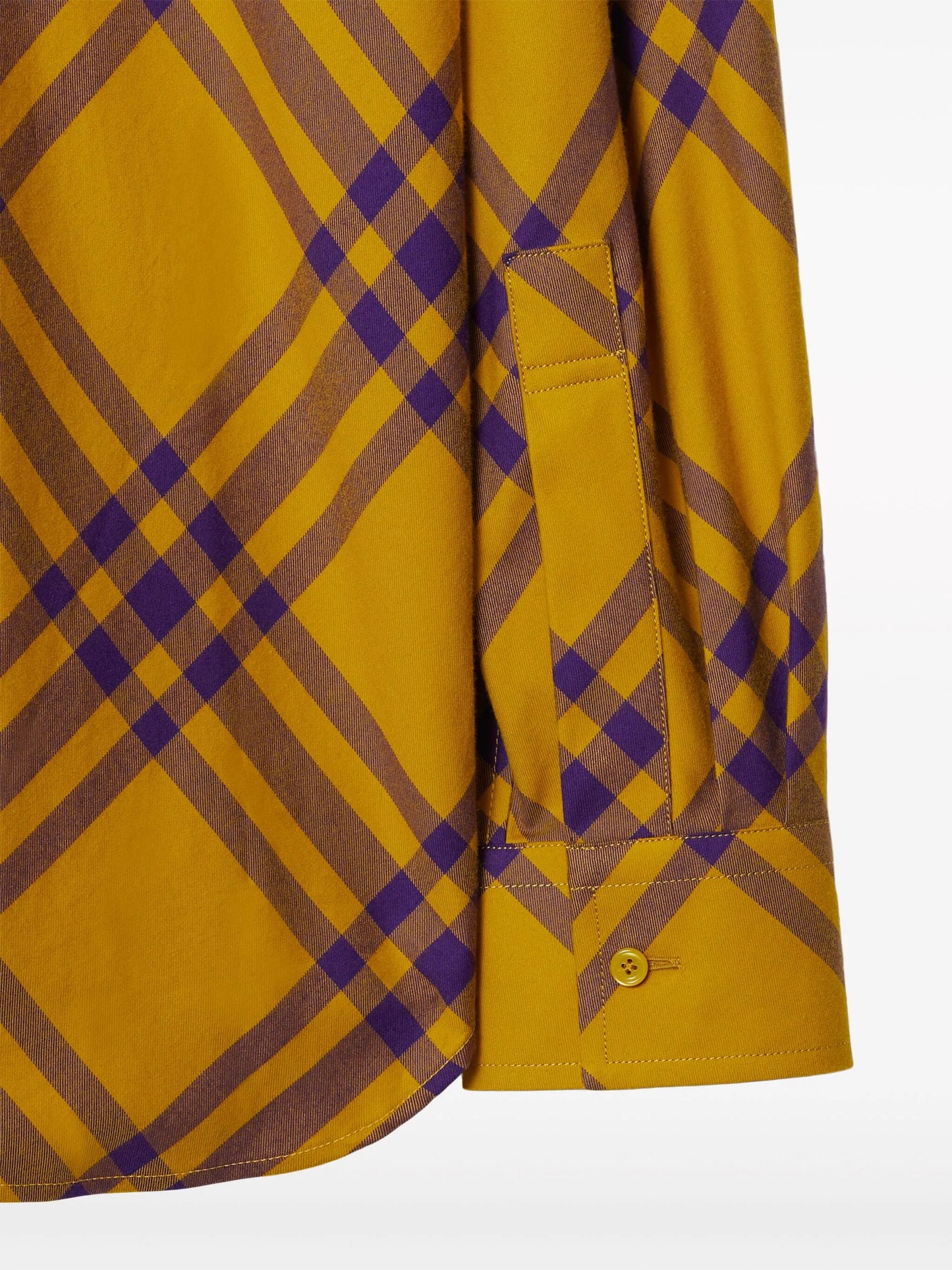 check-pattern cotton shirt